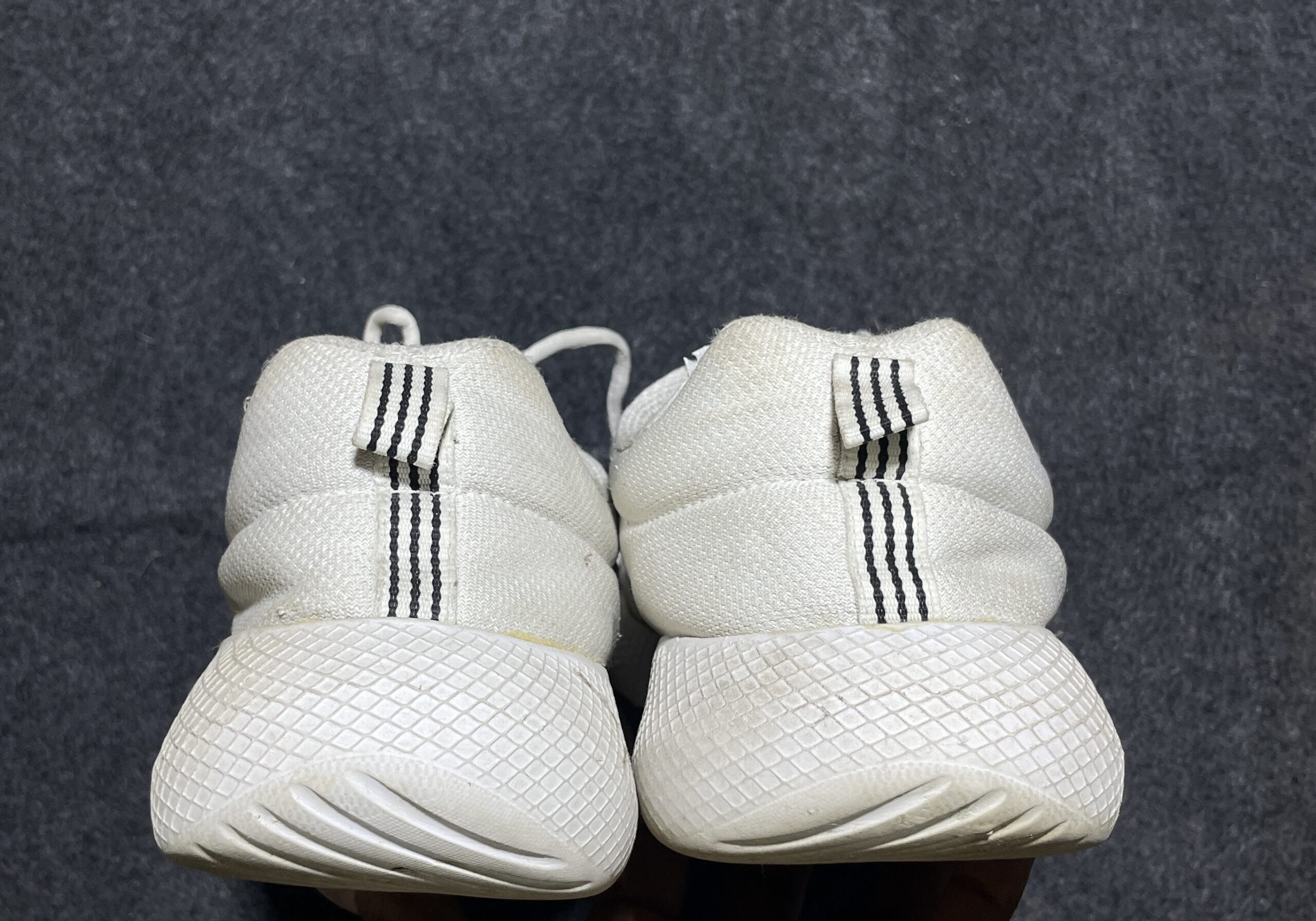 Adidas White simple back view