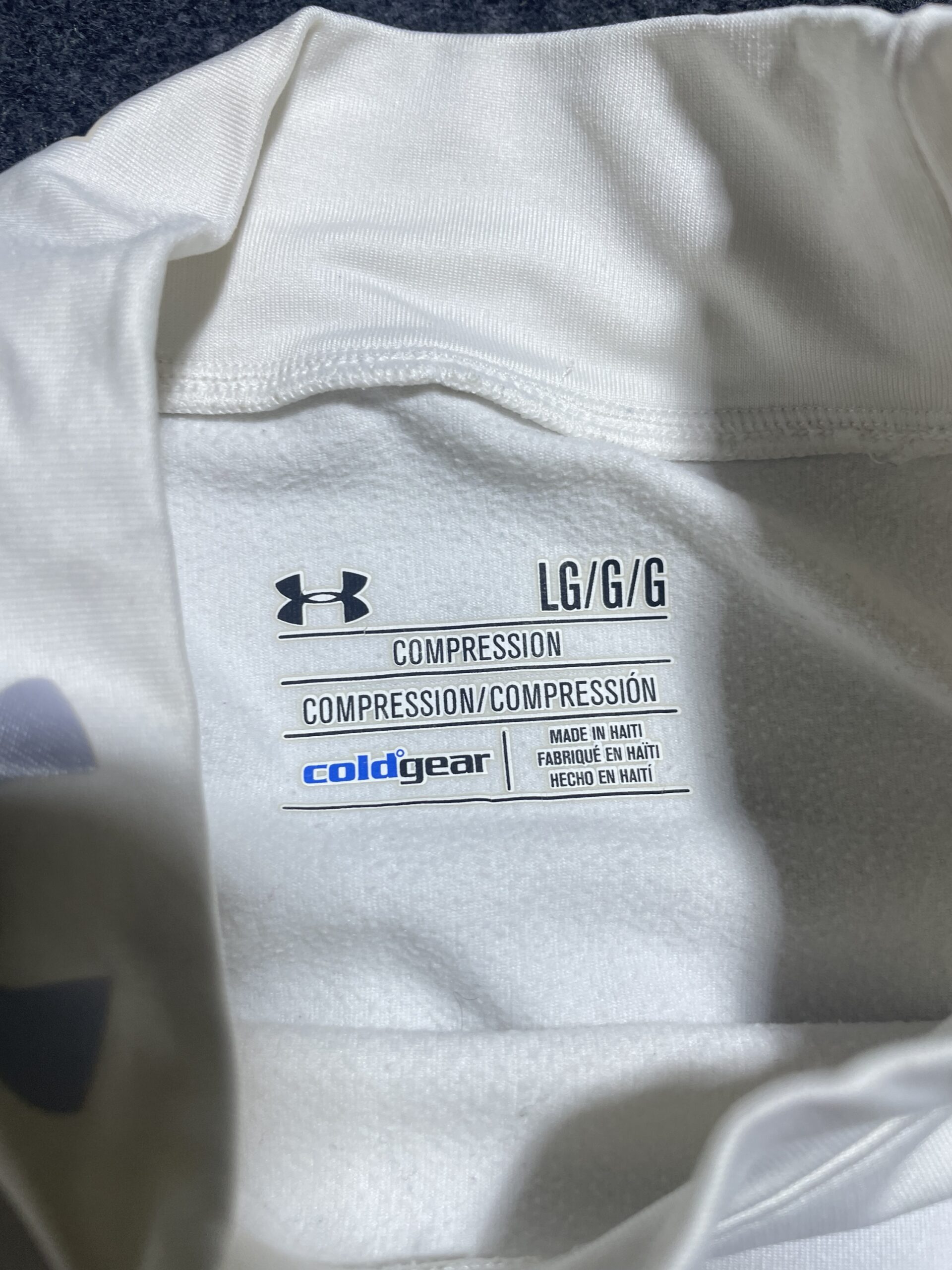 Under Armour White T-Shirt back view
