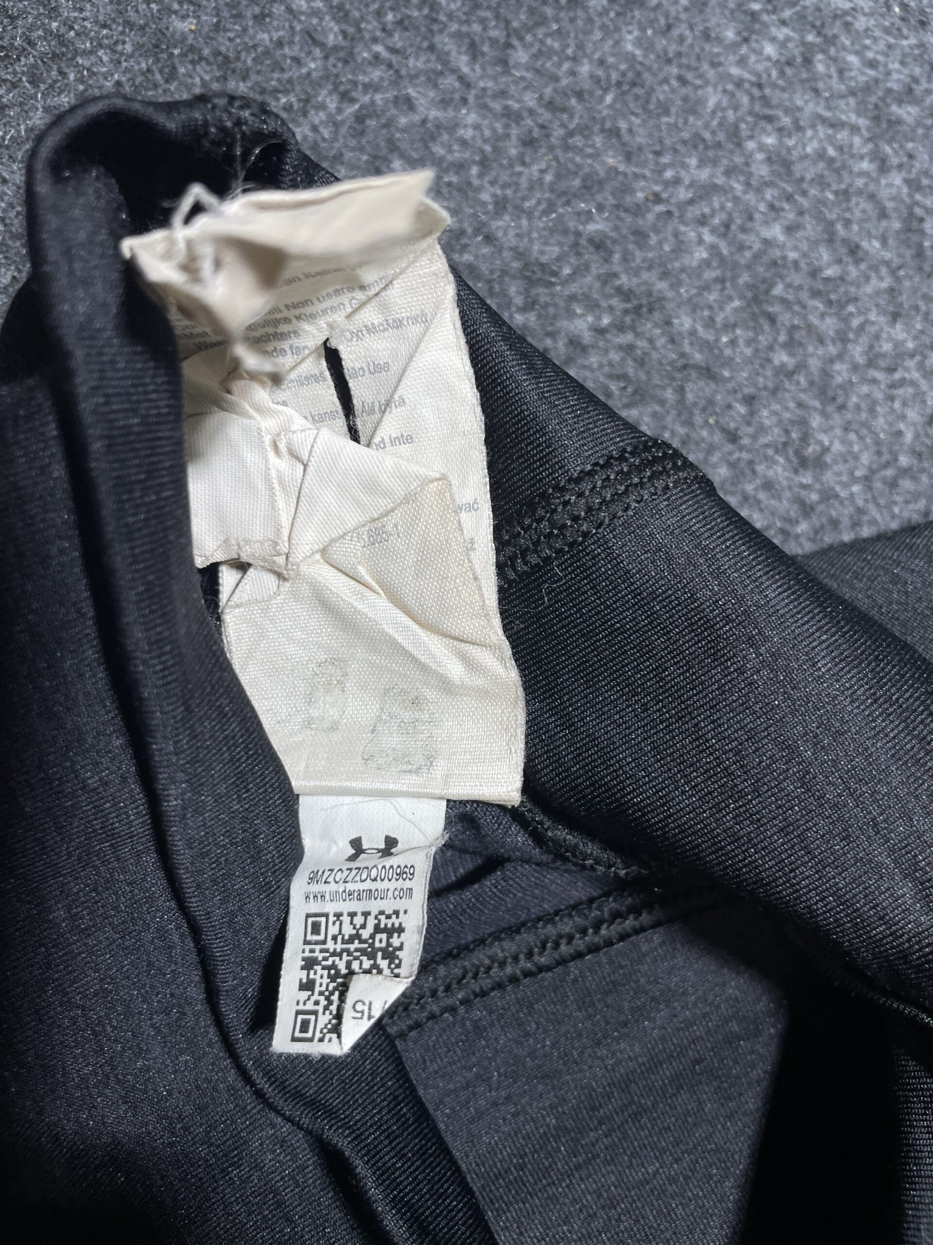 Under Armour Black simple back view