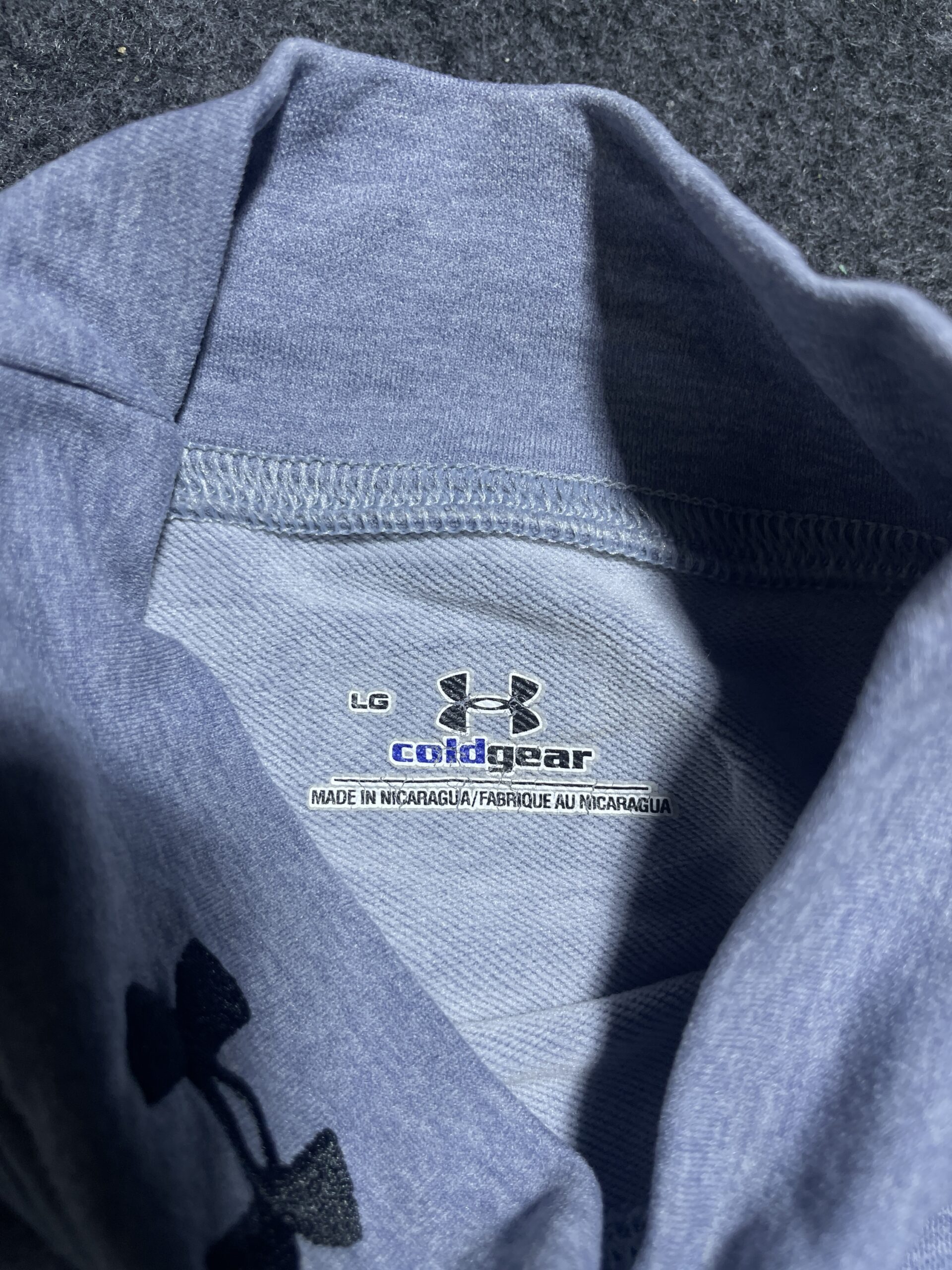 Under Armour Blue simple back view