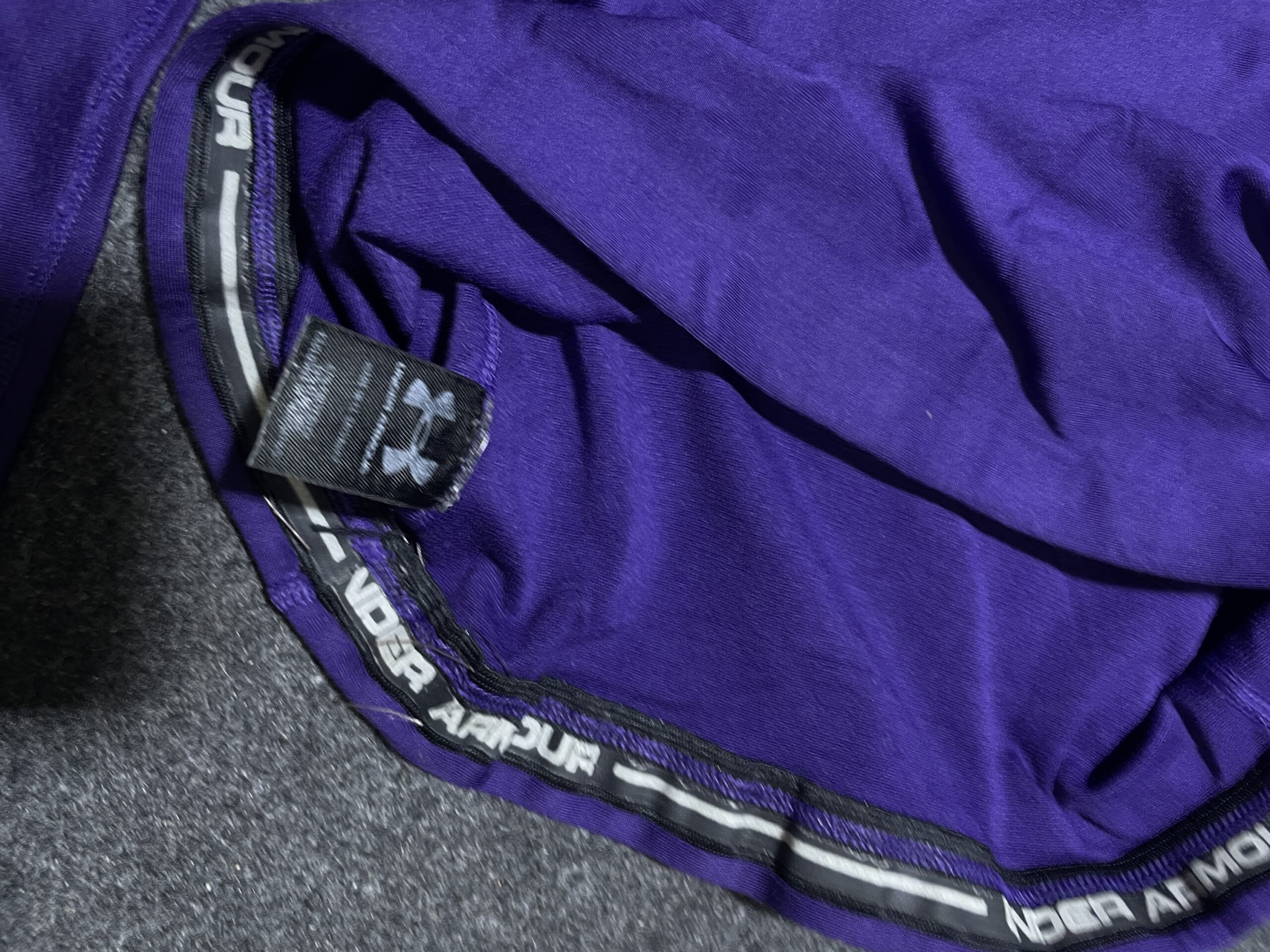 Under Armour Purple simple back view