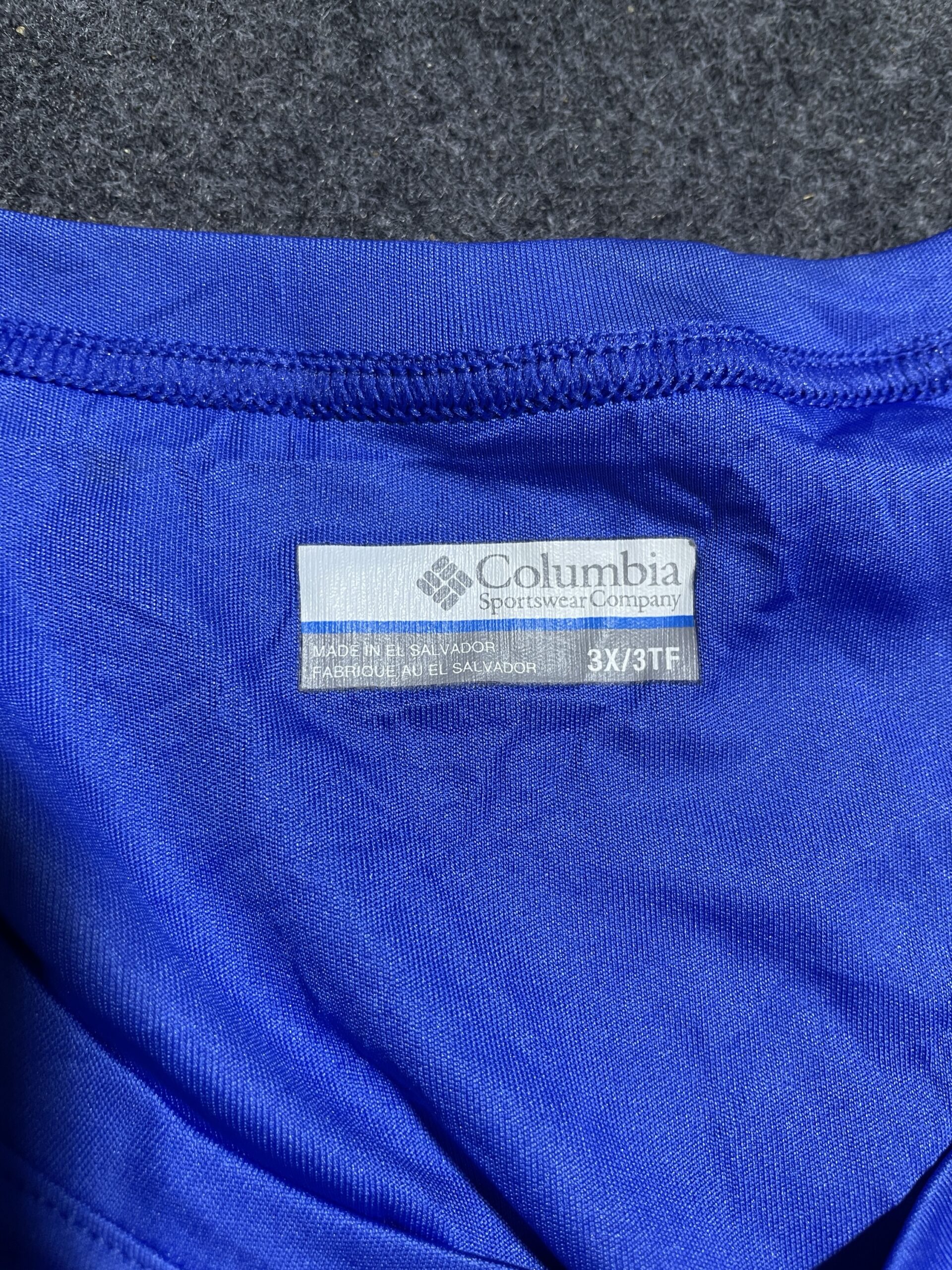 Columbia PFG Blue T-Shirt detail view