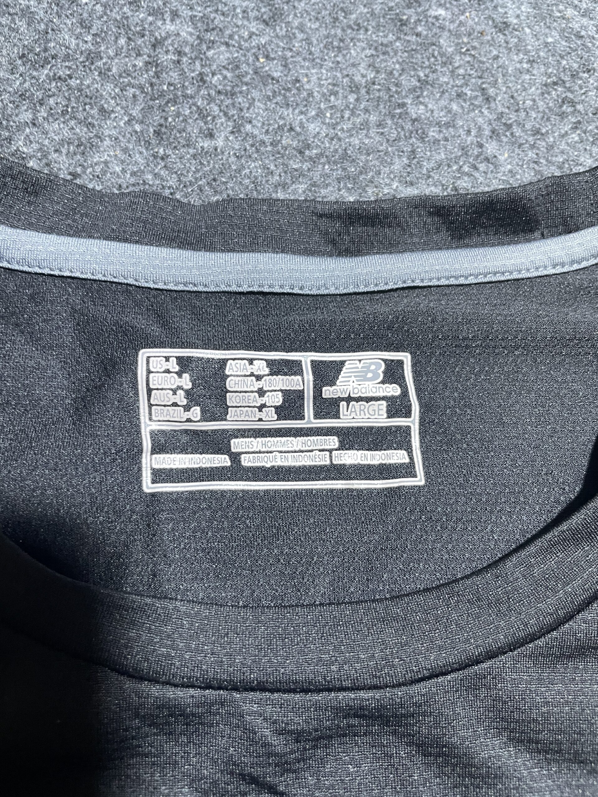 New Balance Black T-Shirt detail view
