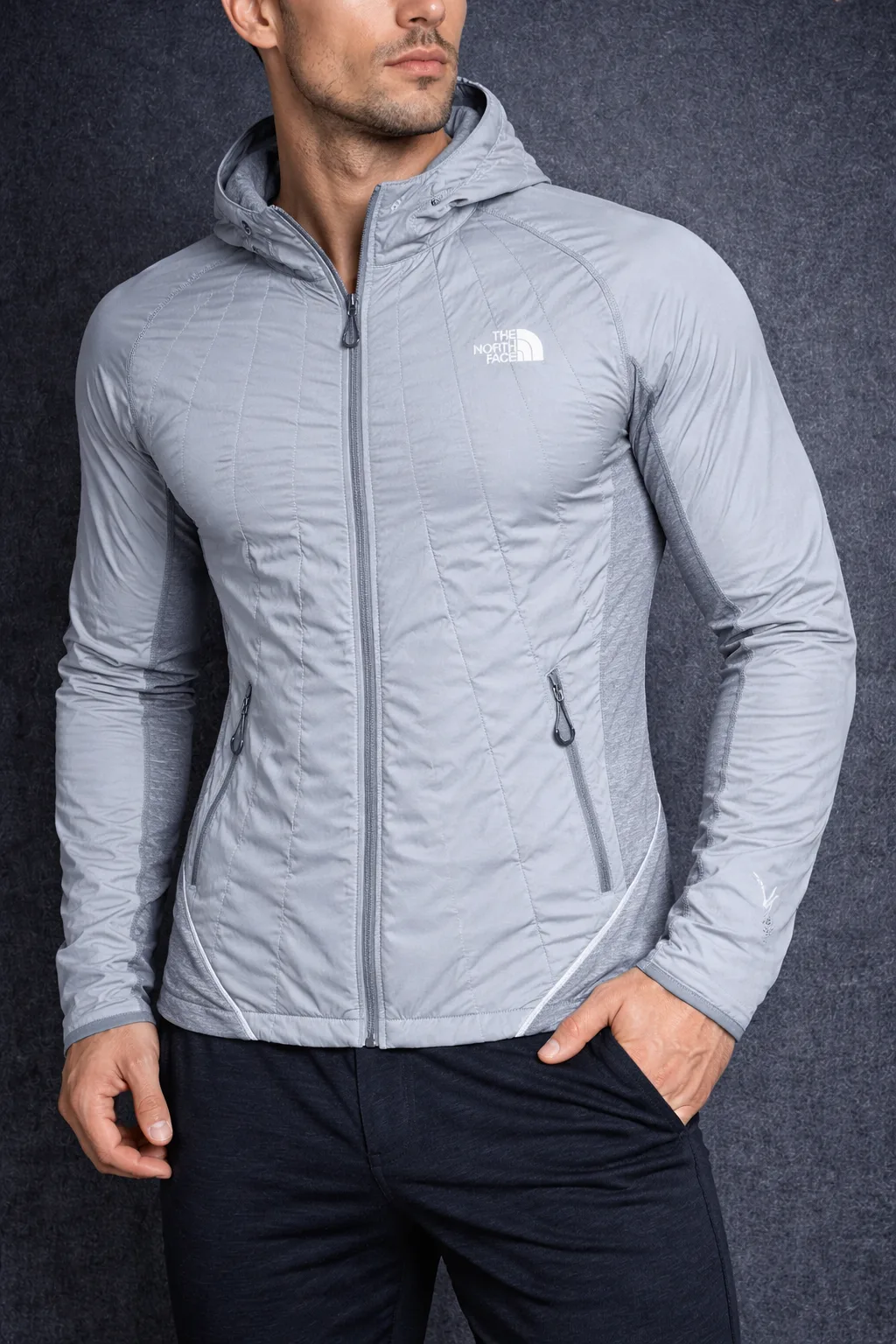 The North Face Grey Jacket front view