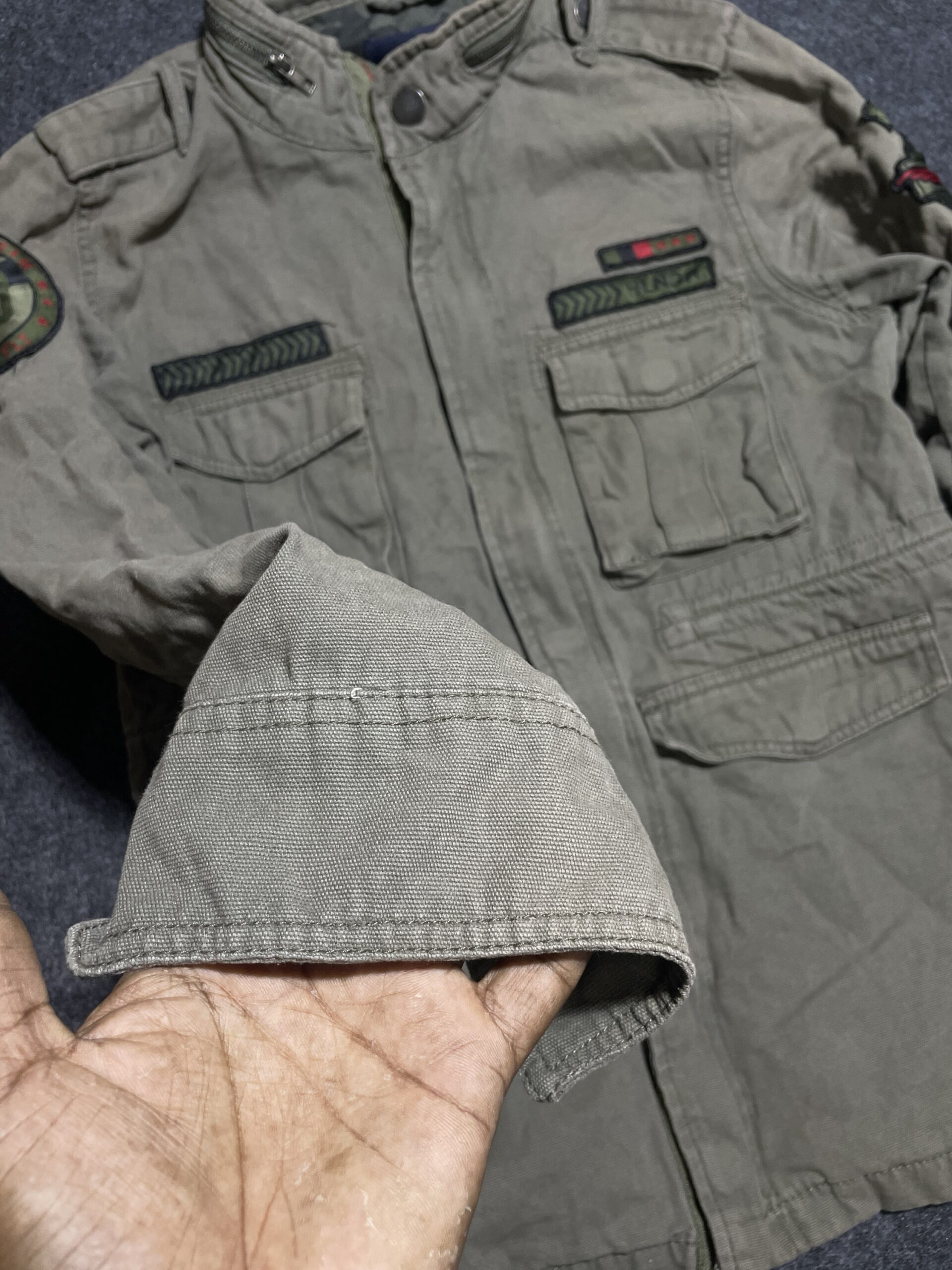 Green Jacket back view