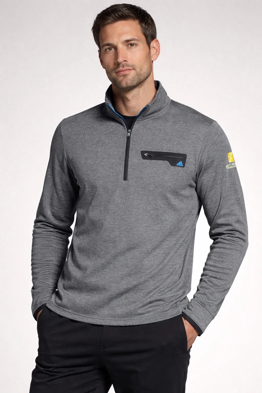 Adidas Grey Sweatshirt front view