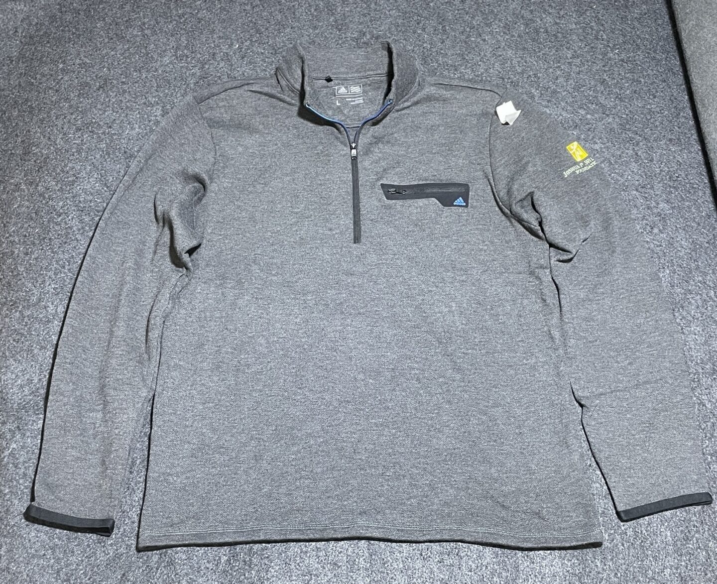 Adidas Grey Sweatshirt detail view
