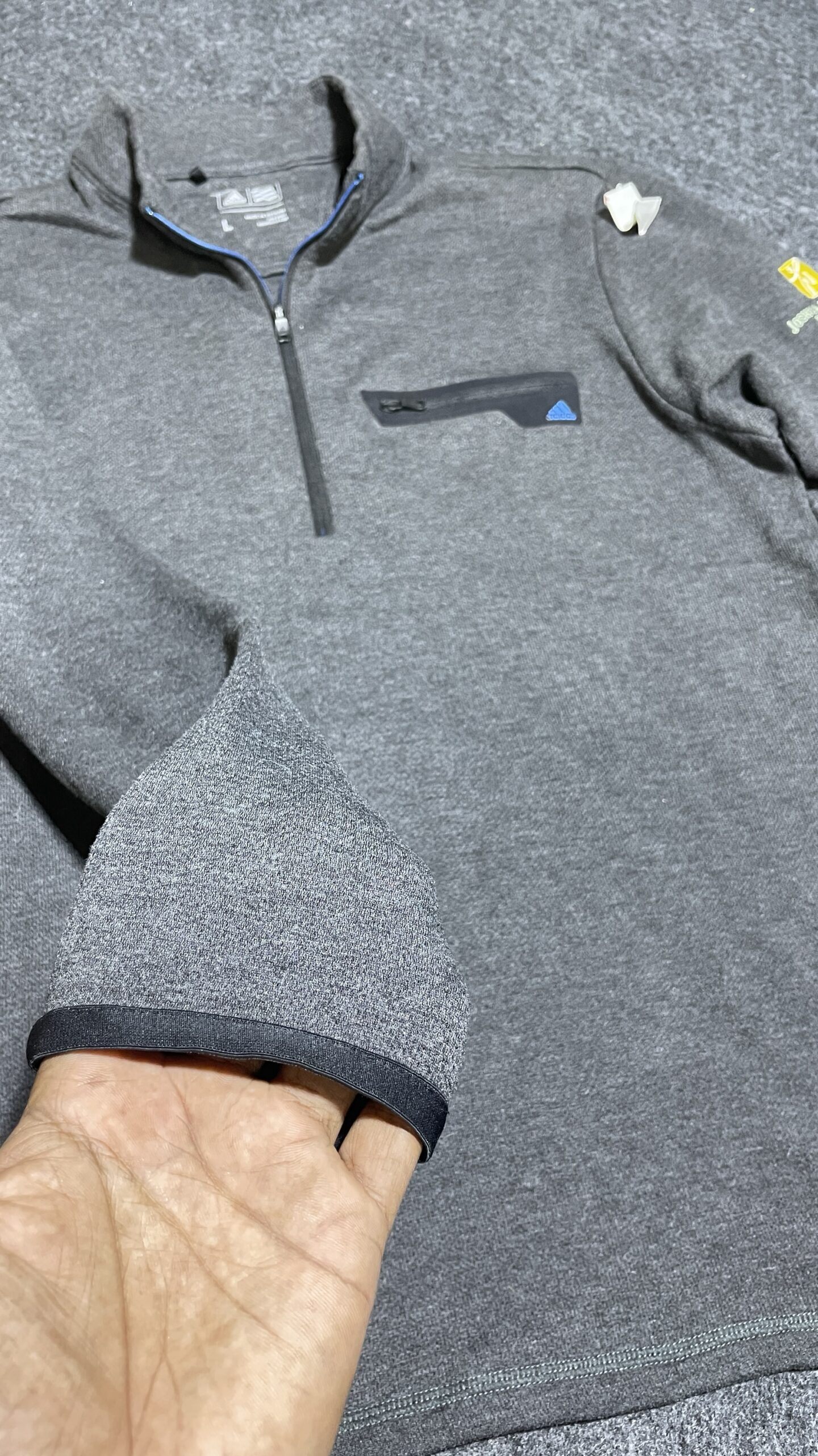 Adidas Grey Sweatshirt back view