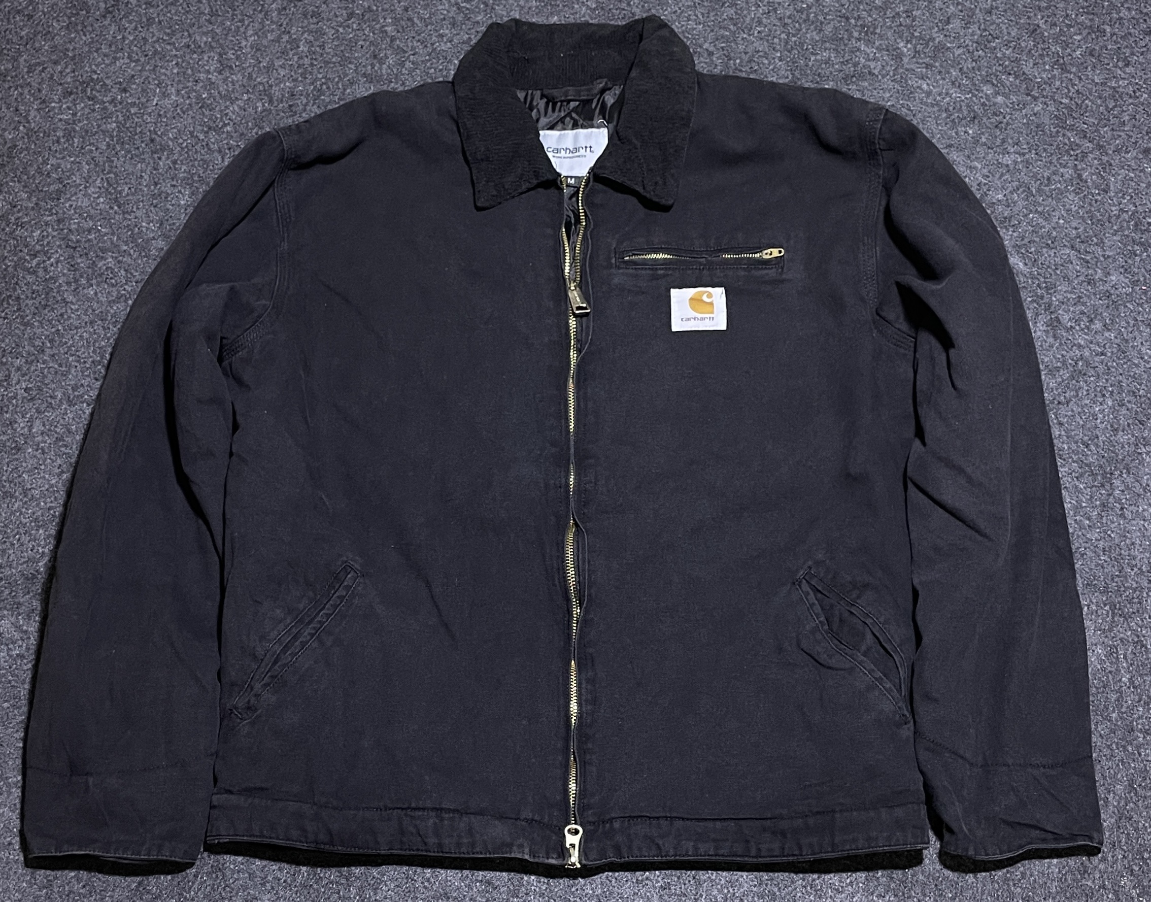 Carhartt Black Jacket detail view