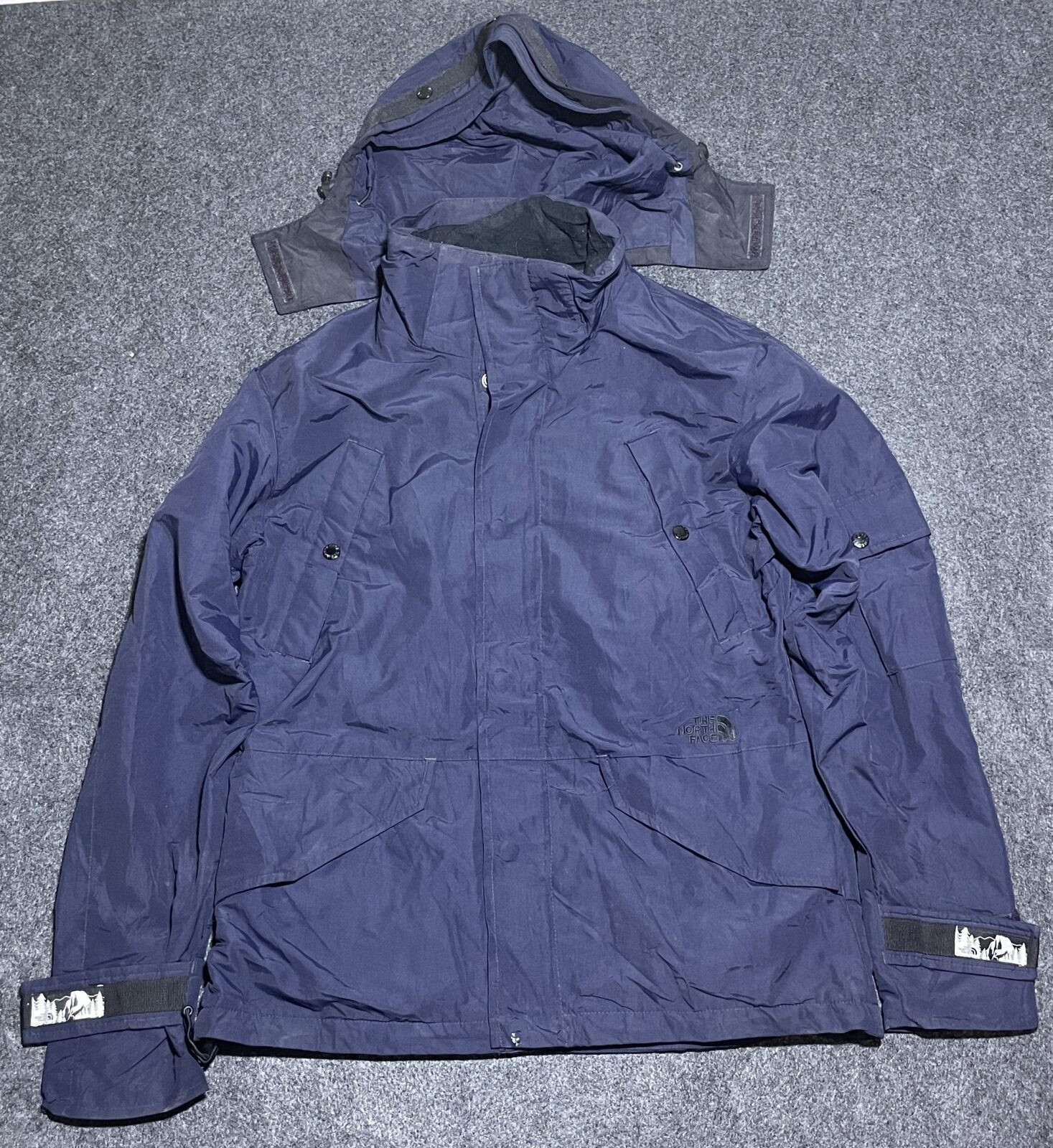 The North Face Navy Jacket detail view