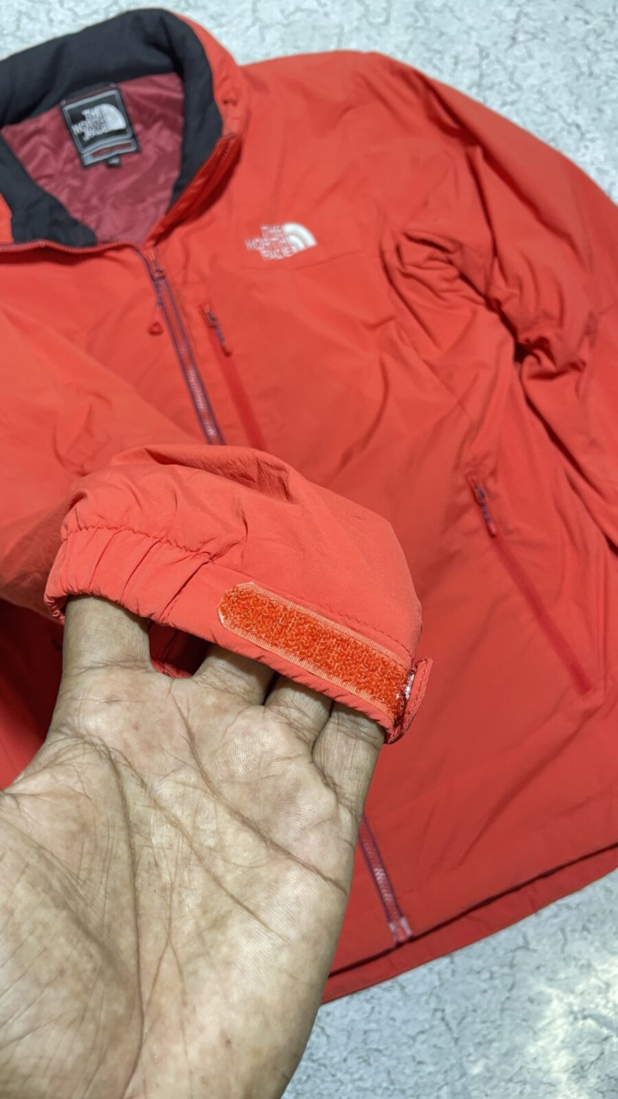The North Face Red Jacket back view