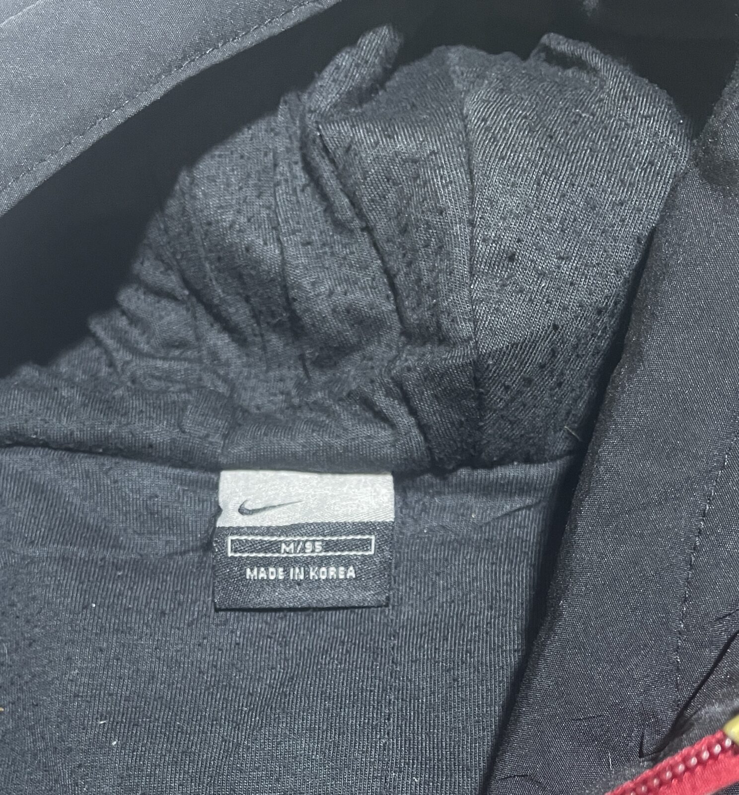 Nike Black Windbreaker Jacket back view