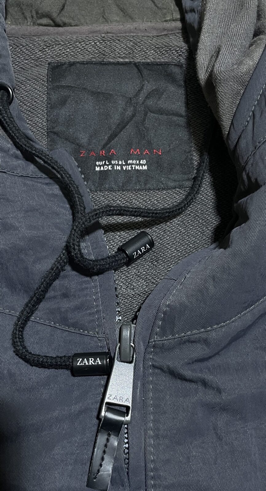 Zara Grey Hoodie alternate view