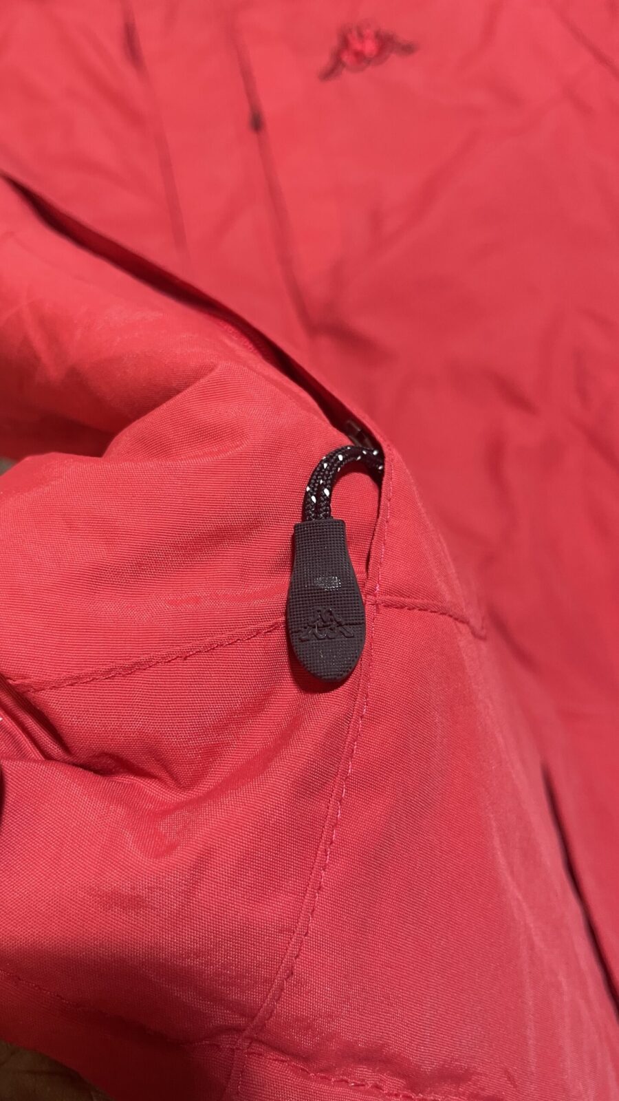 Kappa Red Windbreaker Jacket back view