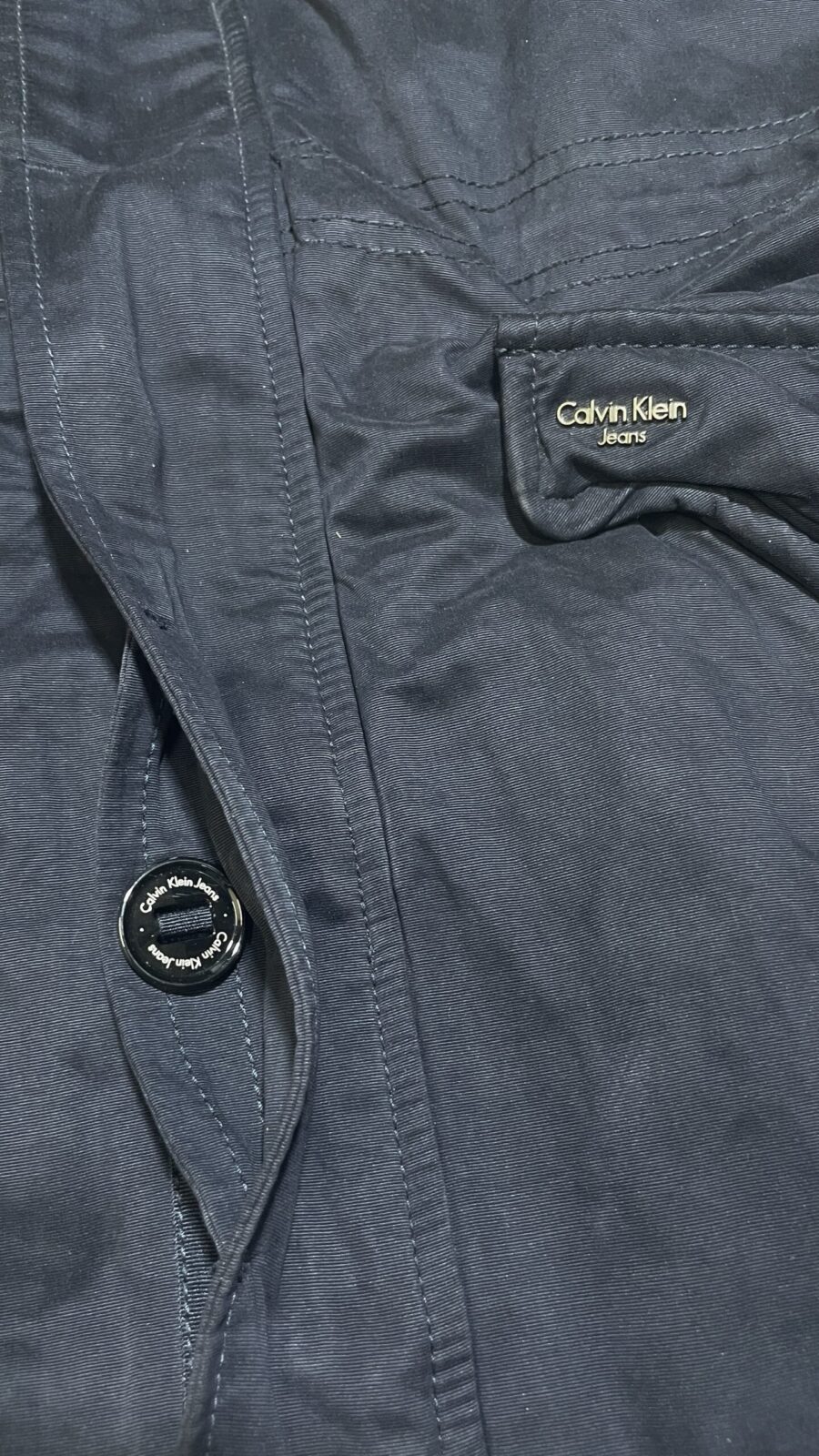 Calvin Klein Navy Jeans back view