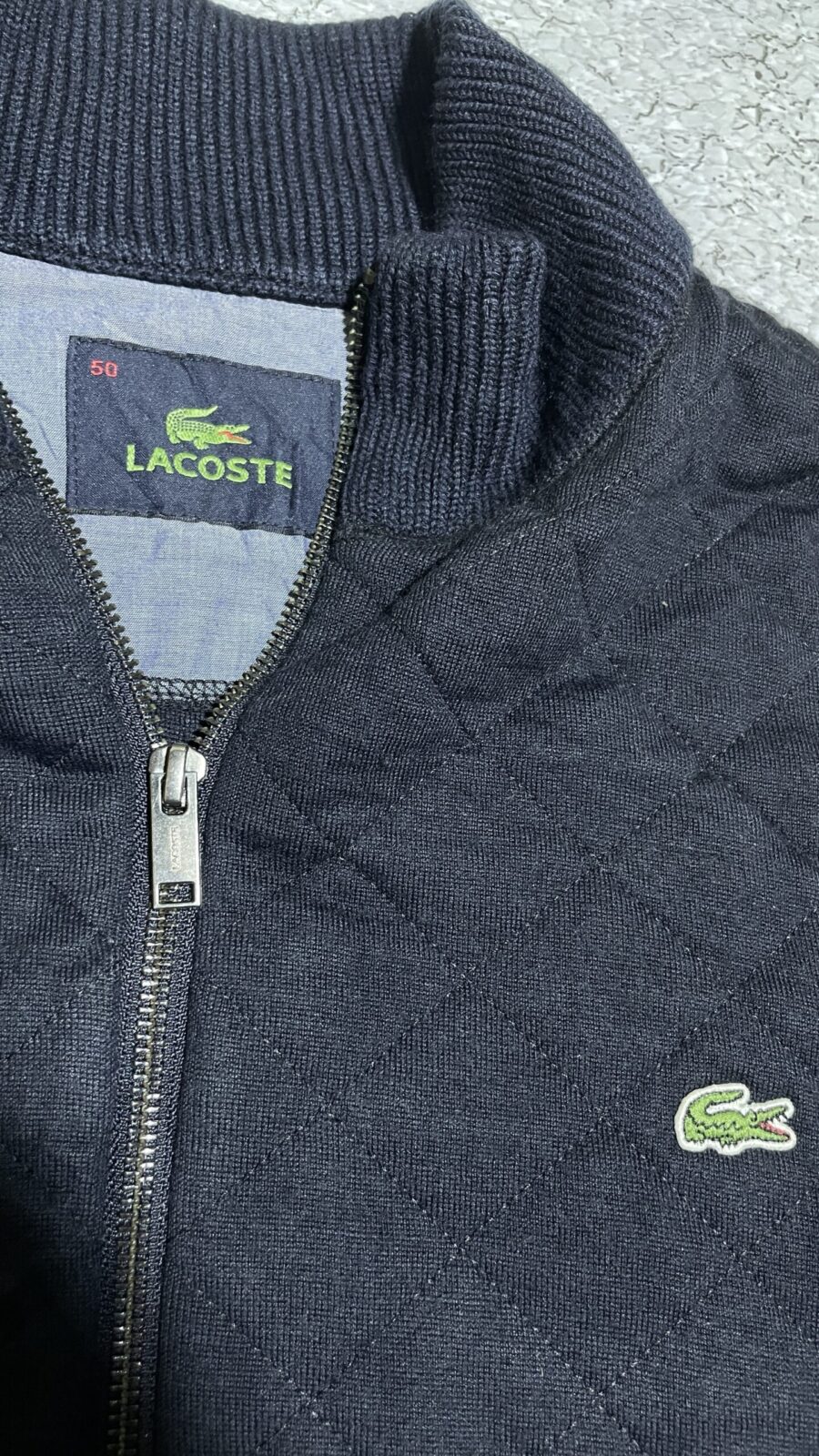 Lacoste Navy Jacket back view