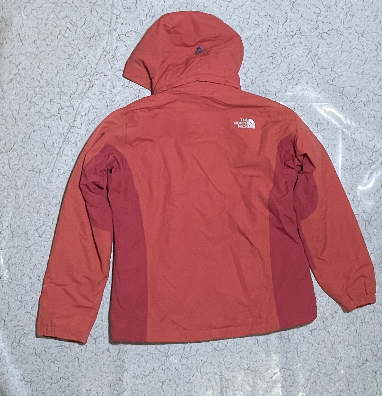 The North Face HyVent Red Jacket detail view
