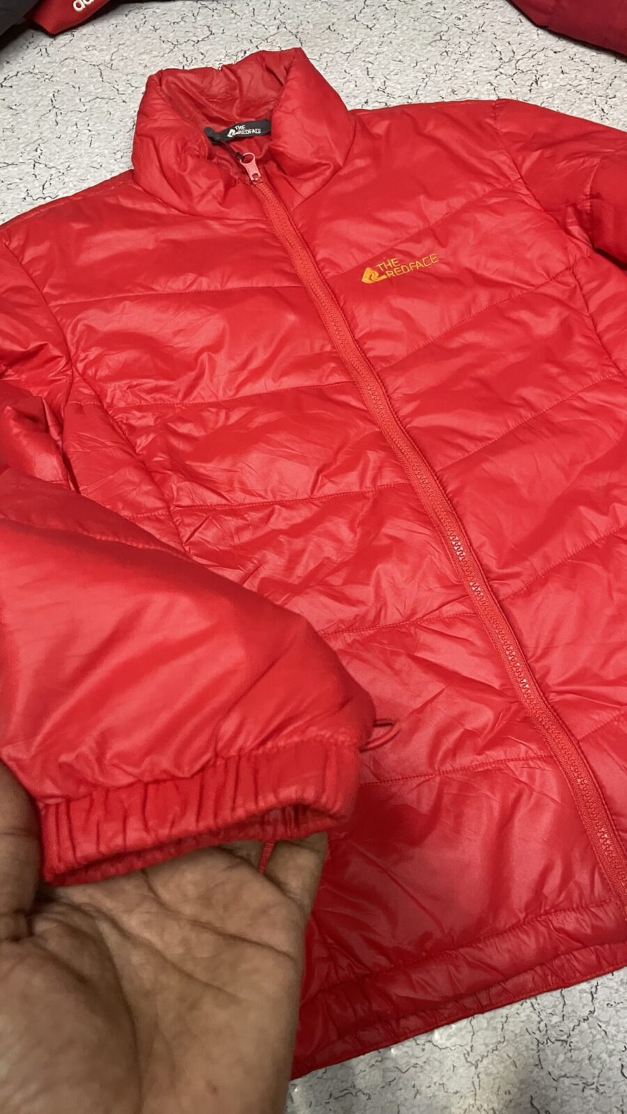 Red Jacket back view