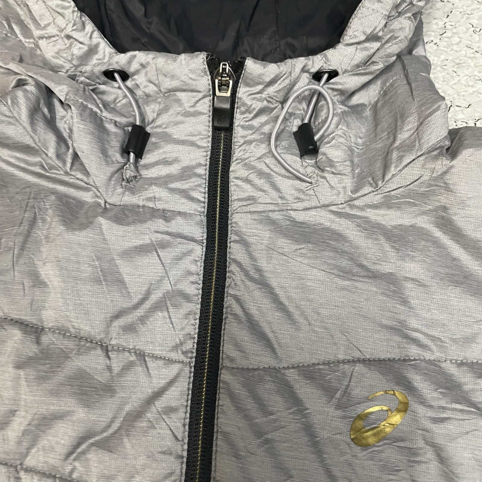 Asics Grey Jacket back view