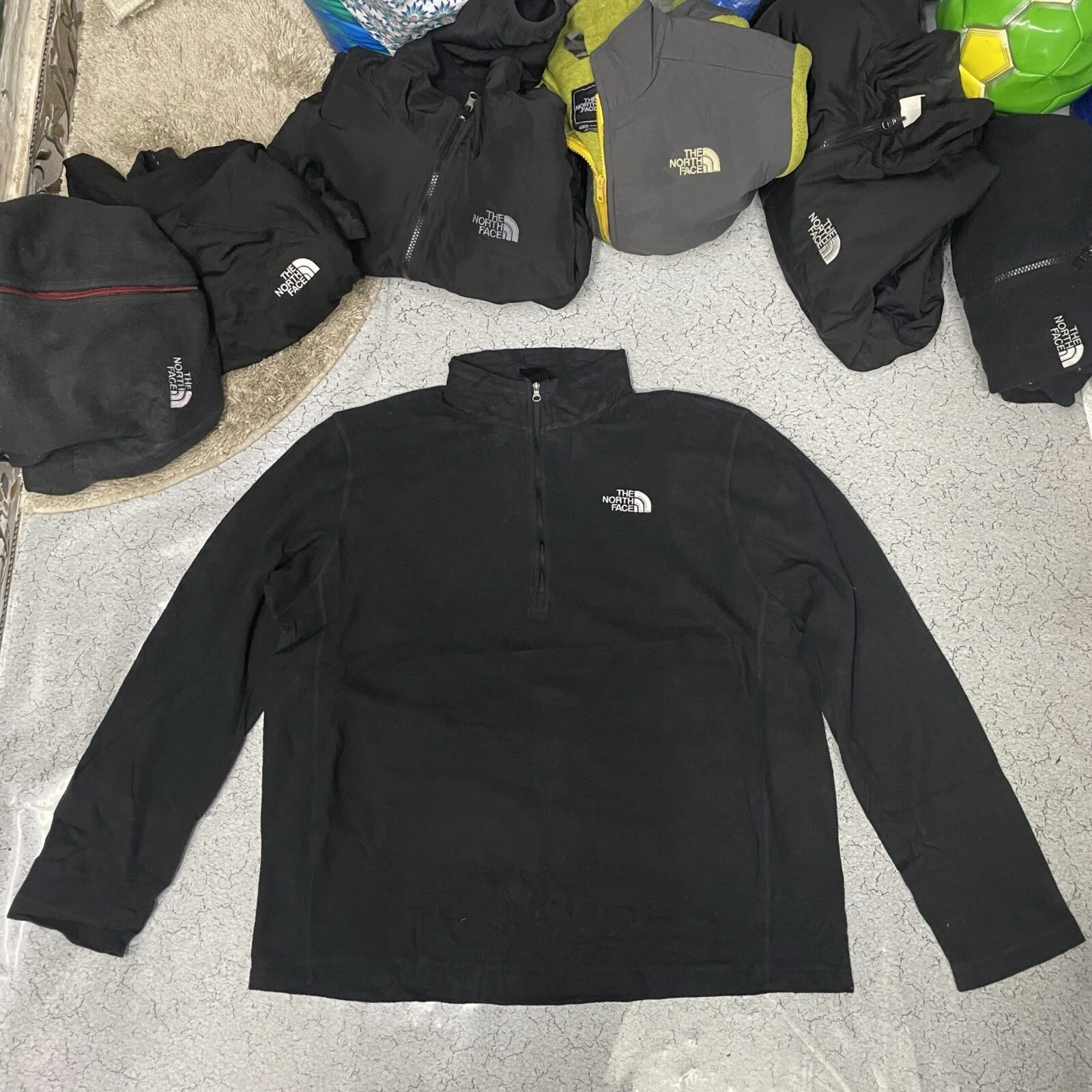 The North Face Black Sweater front view