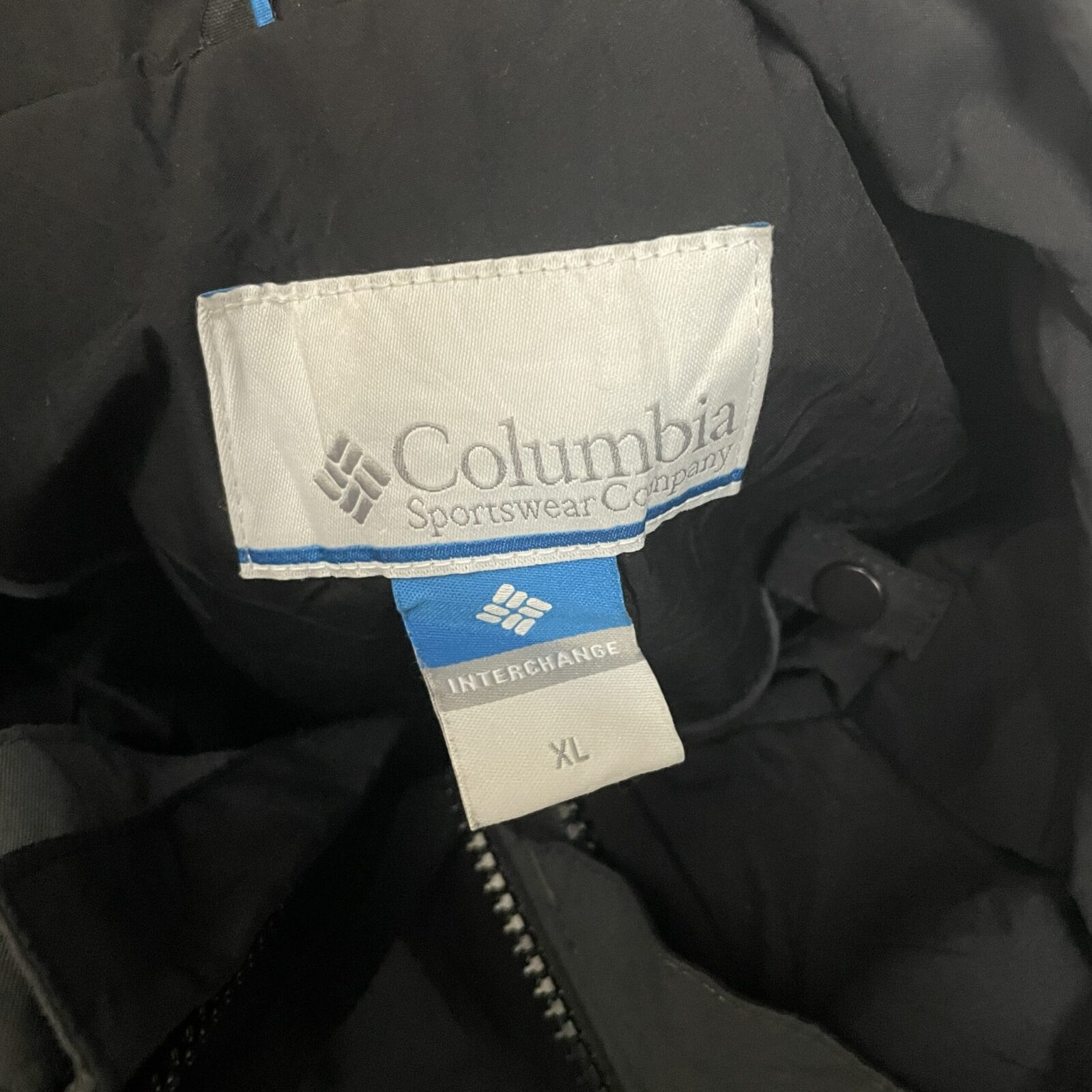 Columbia Black Jacket back view