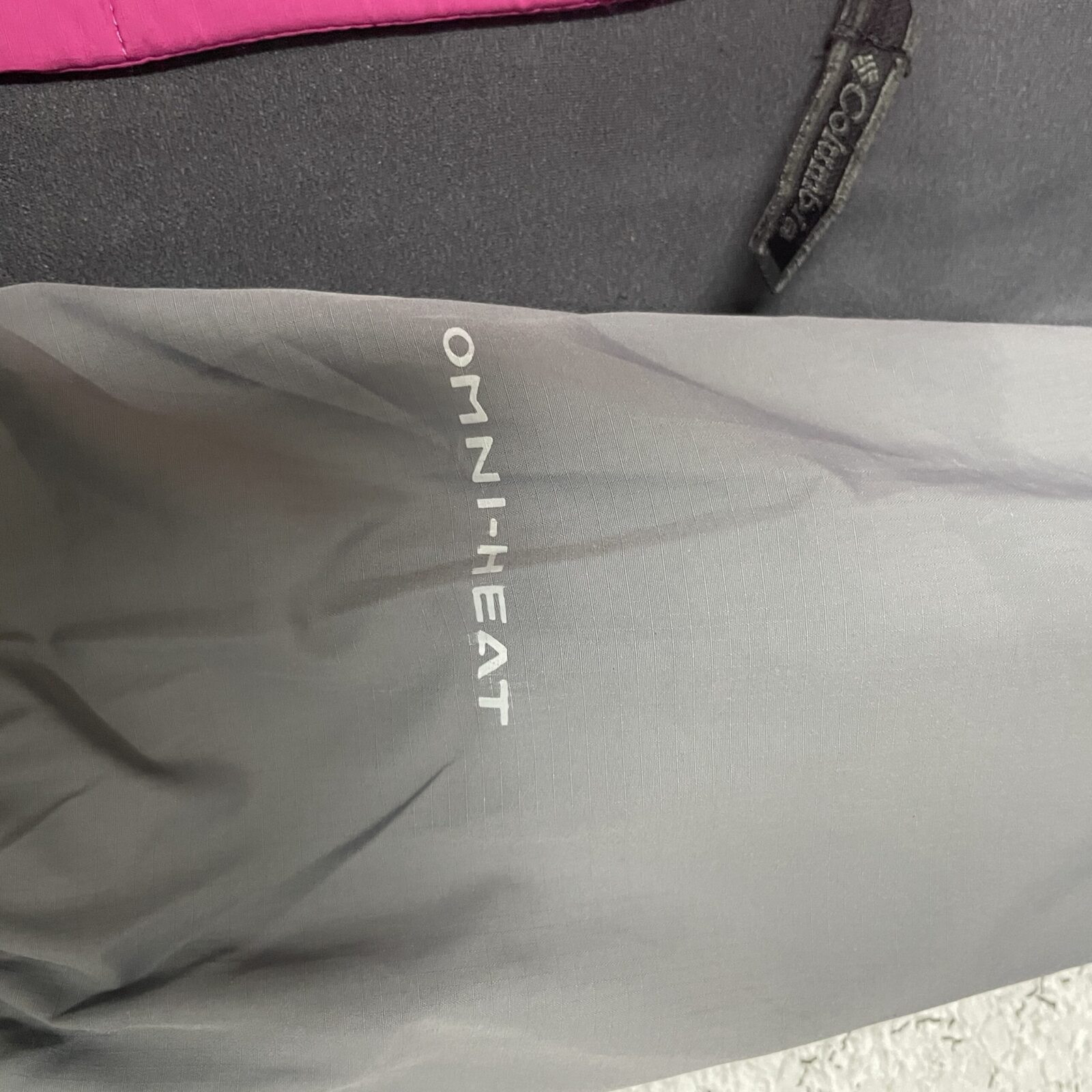 Columbia Puffer Jacket detail view