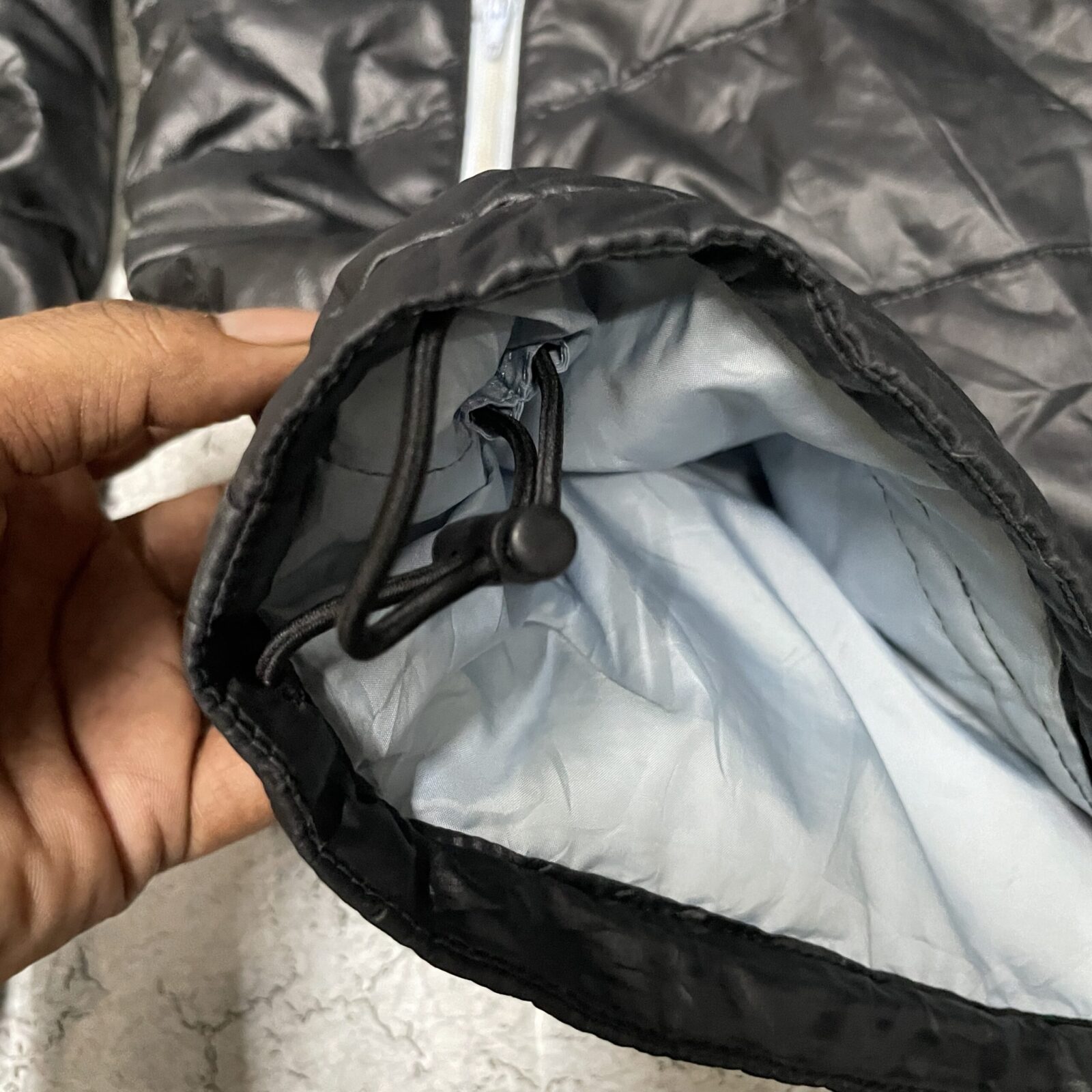 Puma Black Puffer Jacket back view