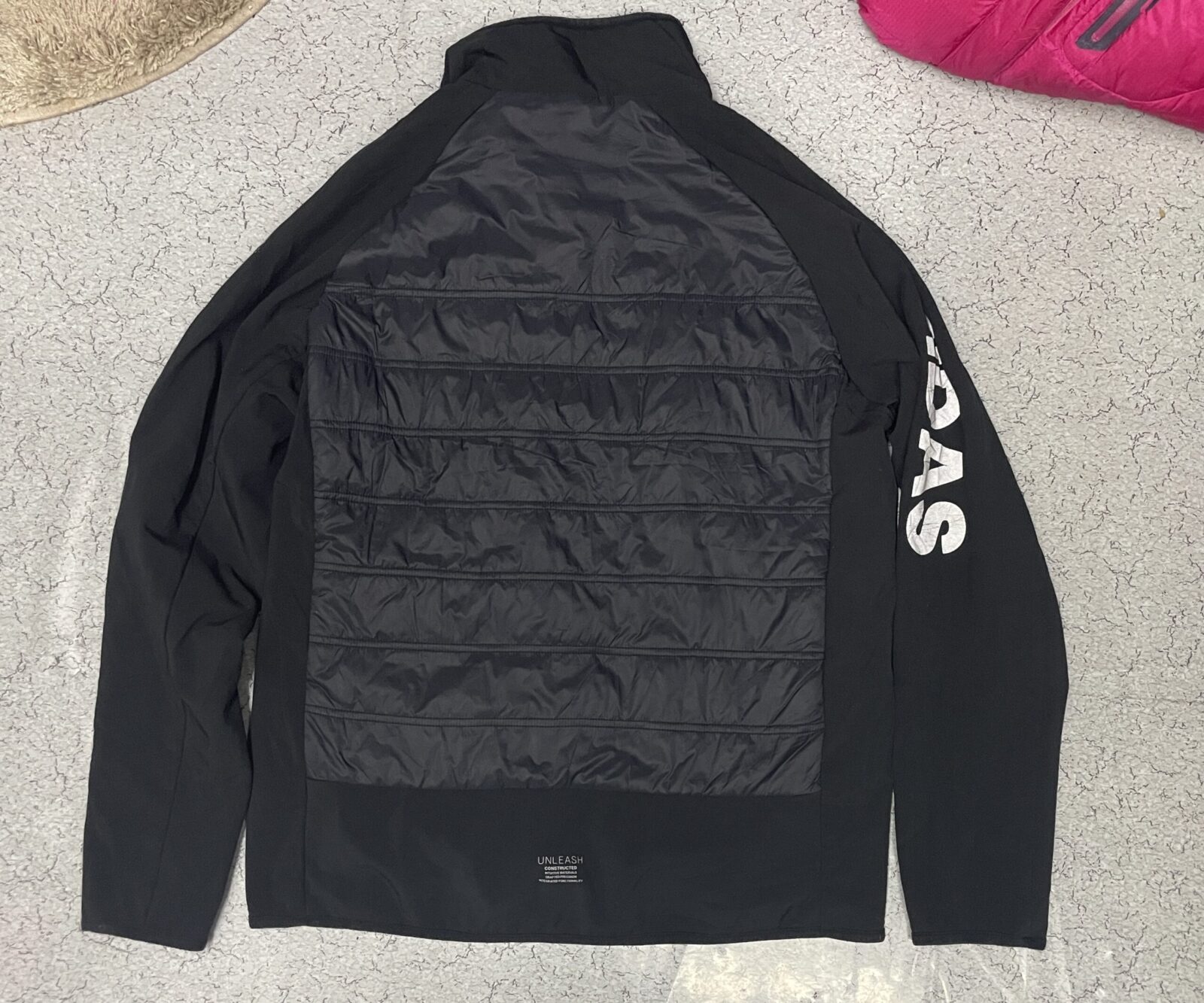 Adidas Black Jacket detail view