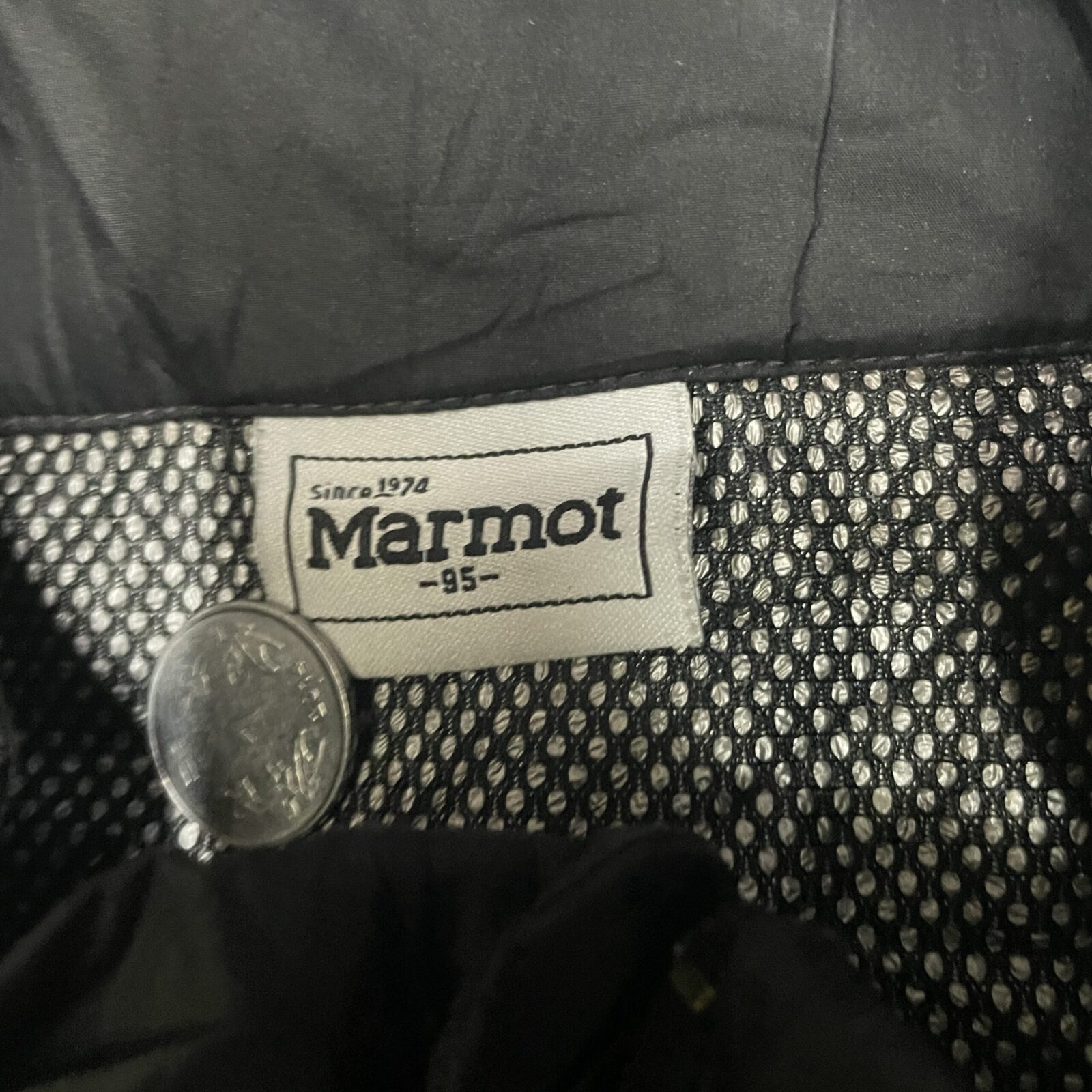Black Puffer Jacket detail view