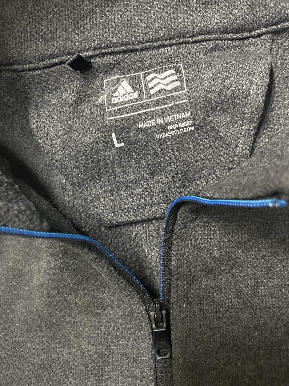 Adidas Grey Sweater back view