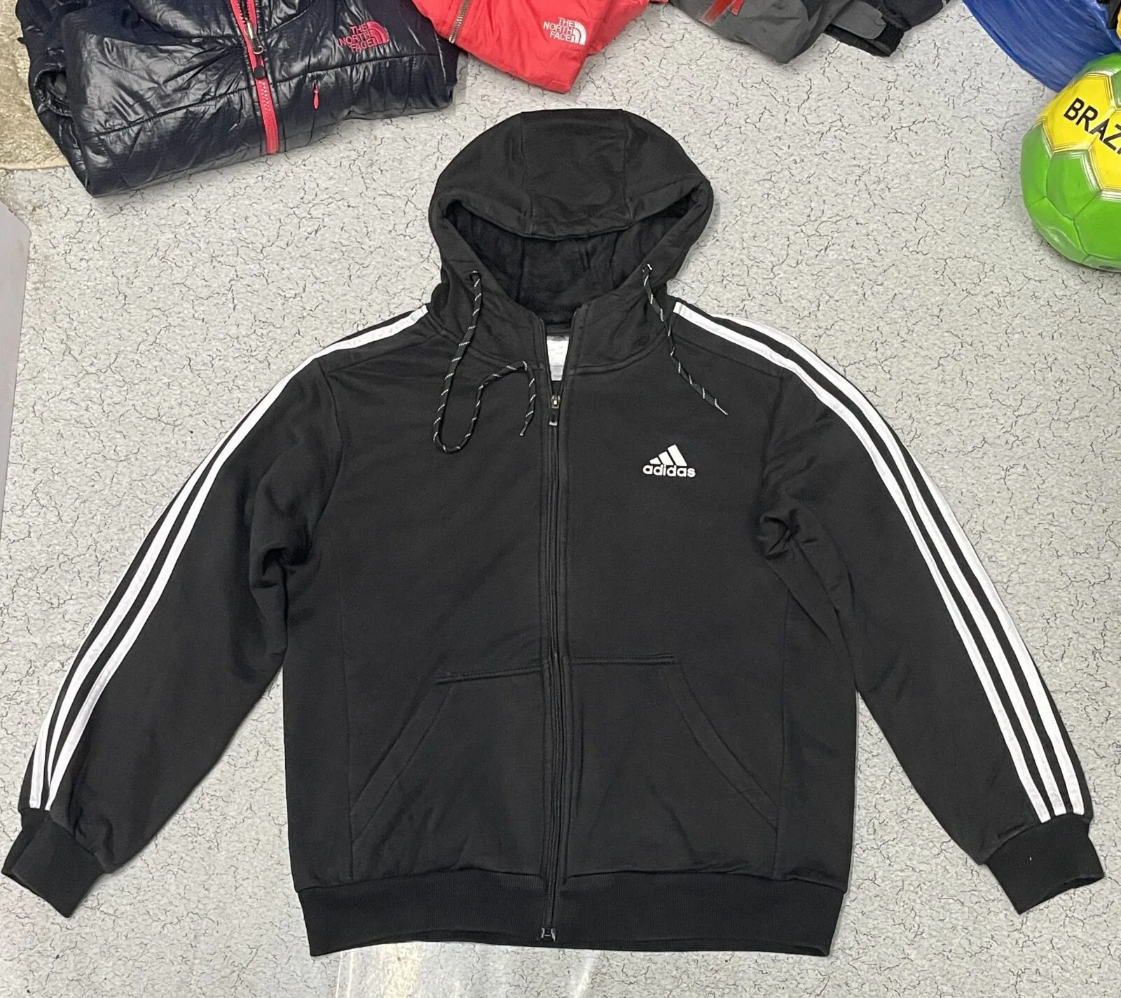 Adidas Black T-Shirt front view