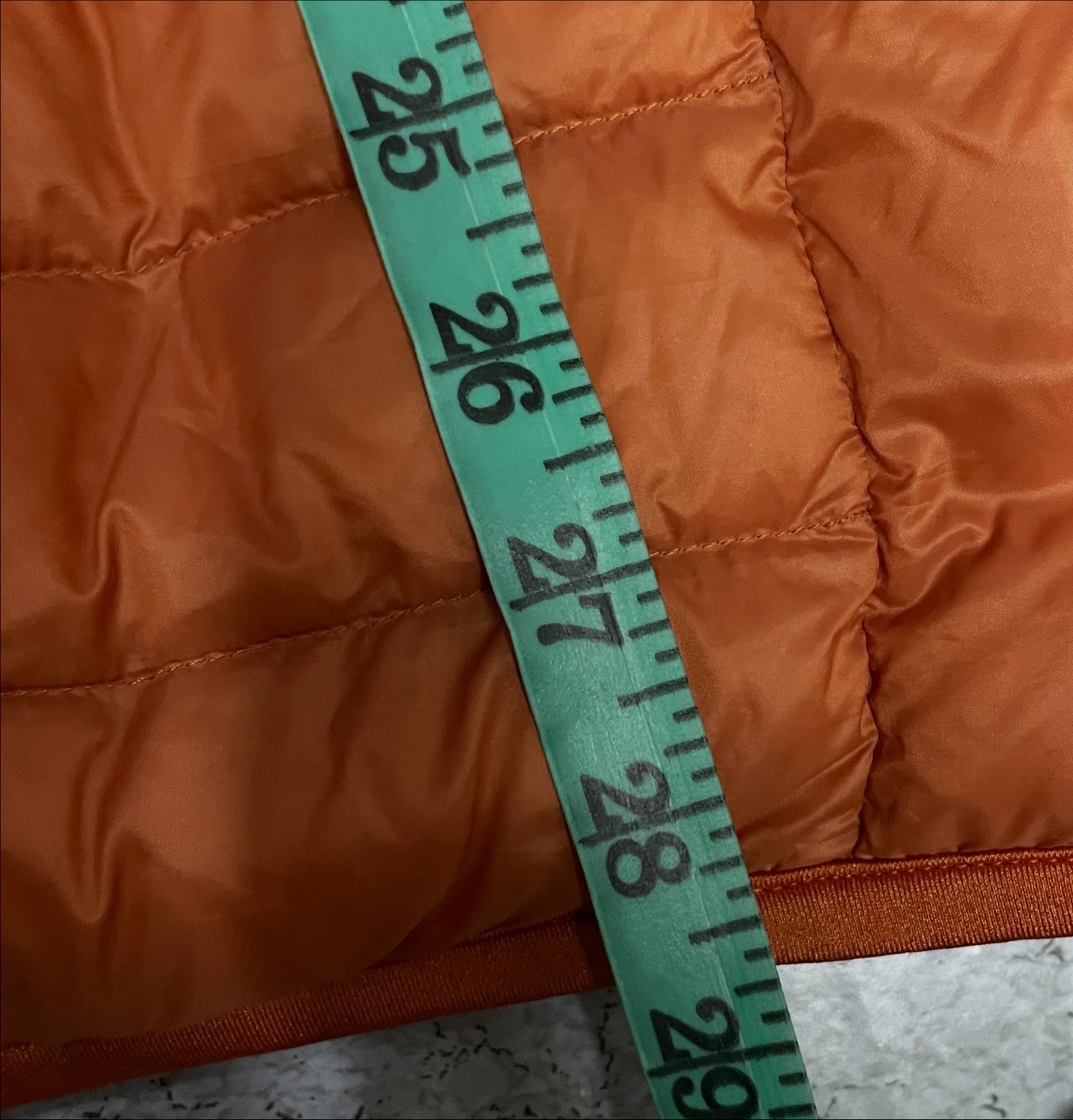 Uniqlo Orange Puffer Jacket alternate view