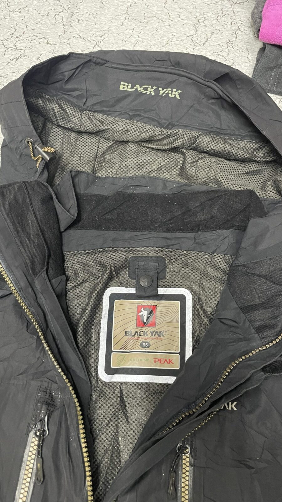 Black Yak Black Jacket detail view