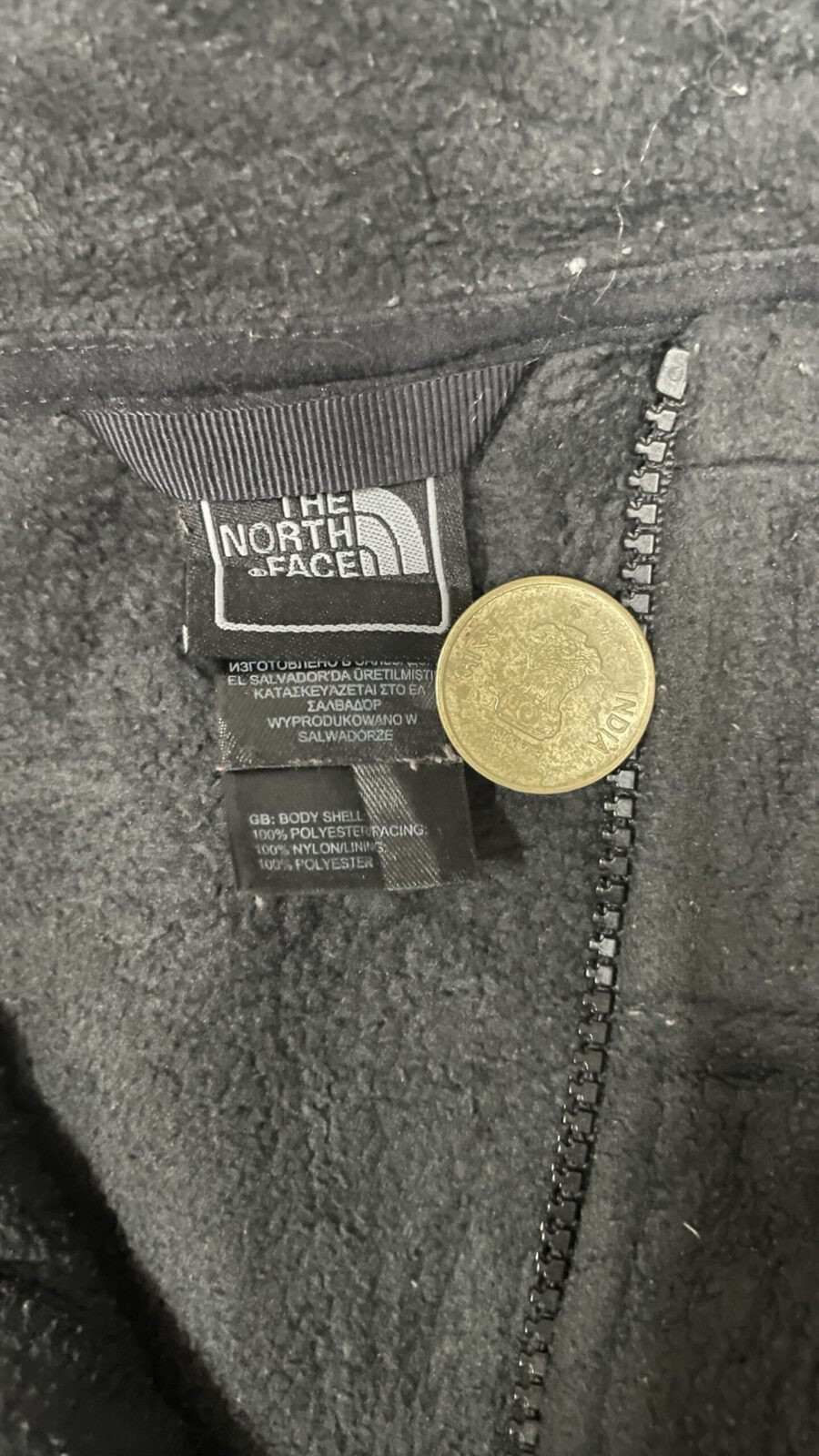 The North Face Black Jacket back view