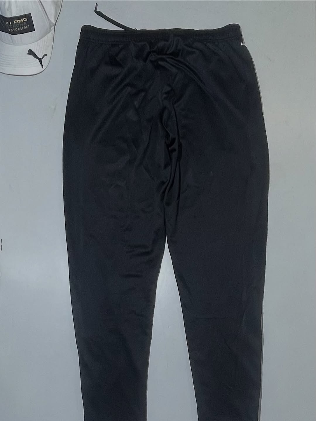 Adidas Black Track Pants back view