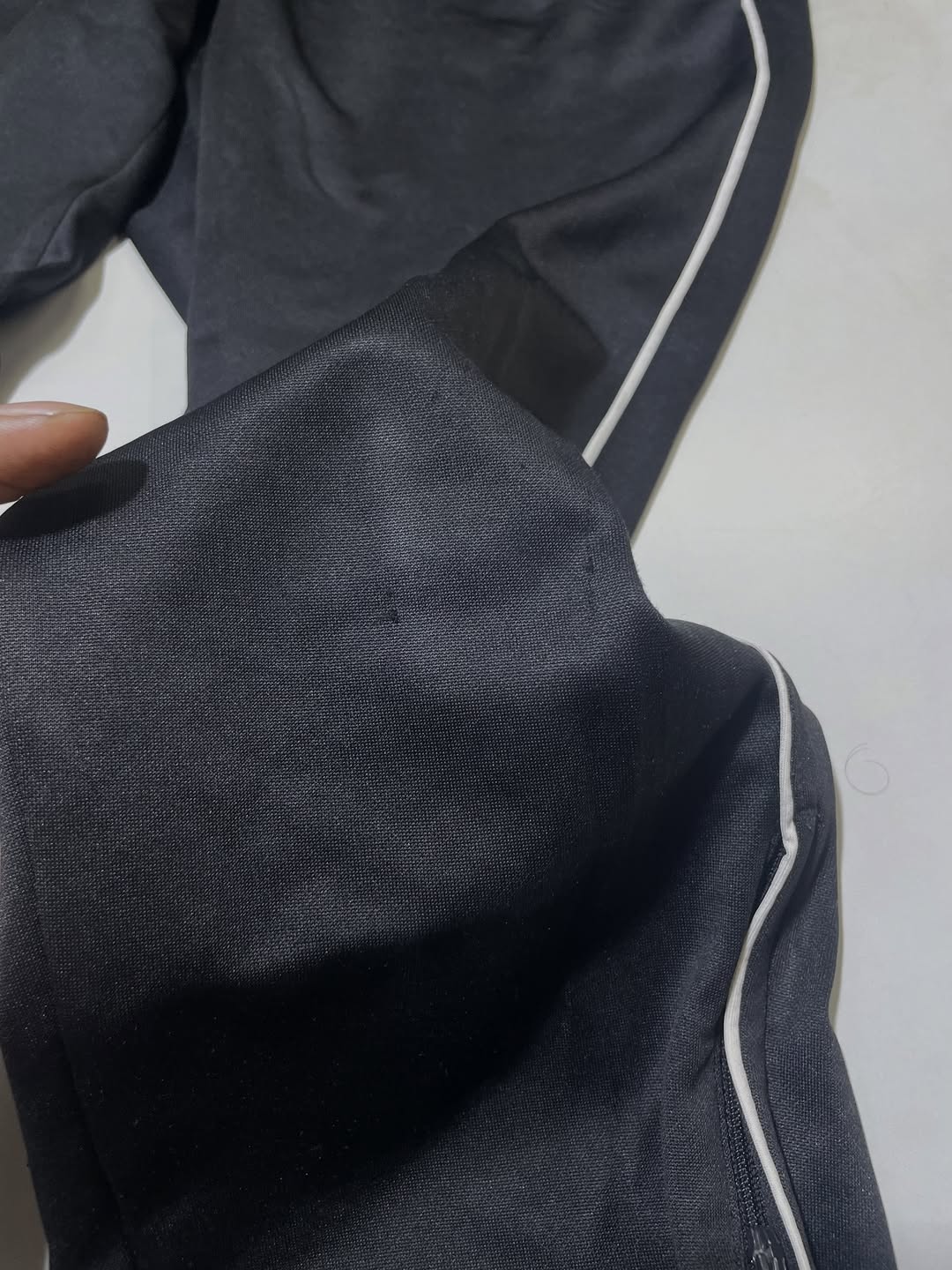 Adidas Black Track Pants detail view