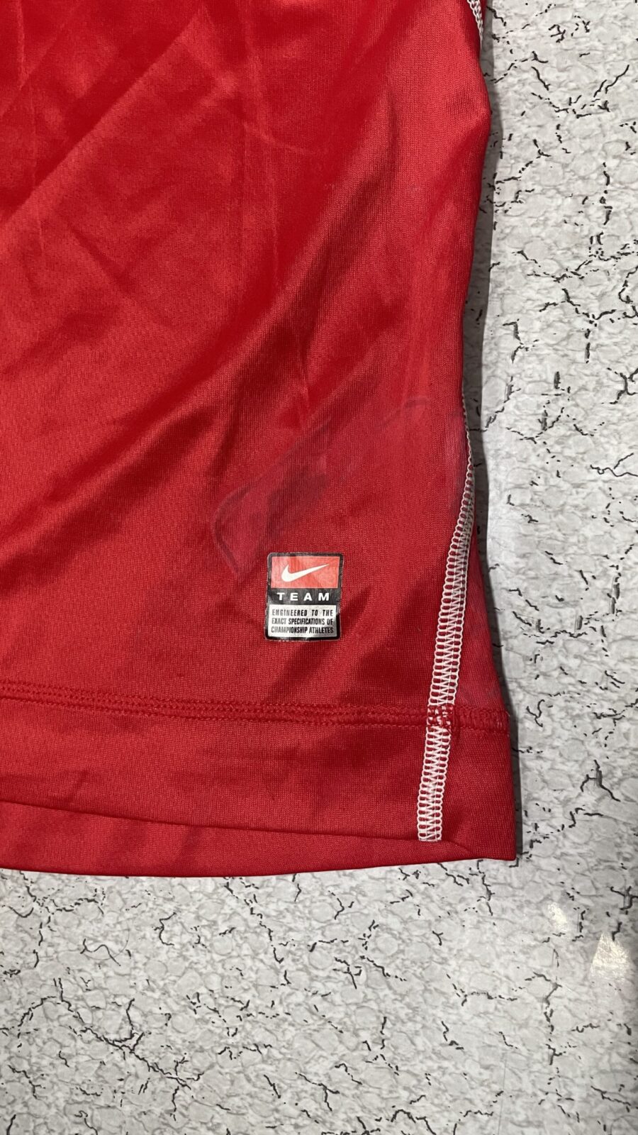 Nike Red Jersey back view