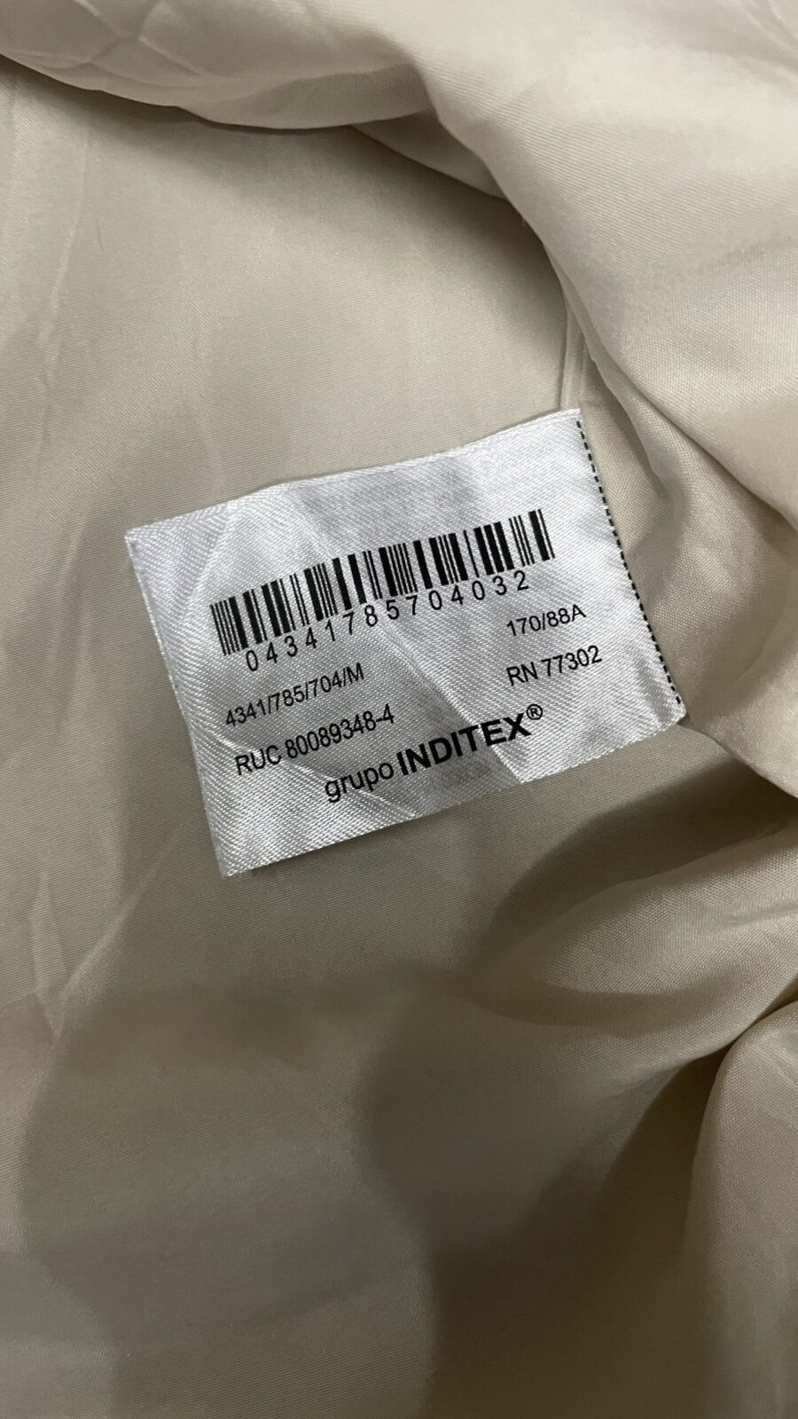 Zara Jacket detail view