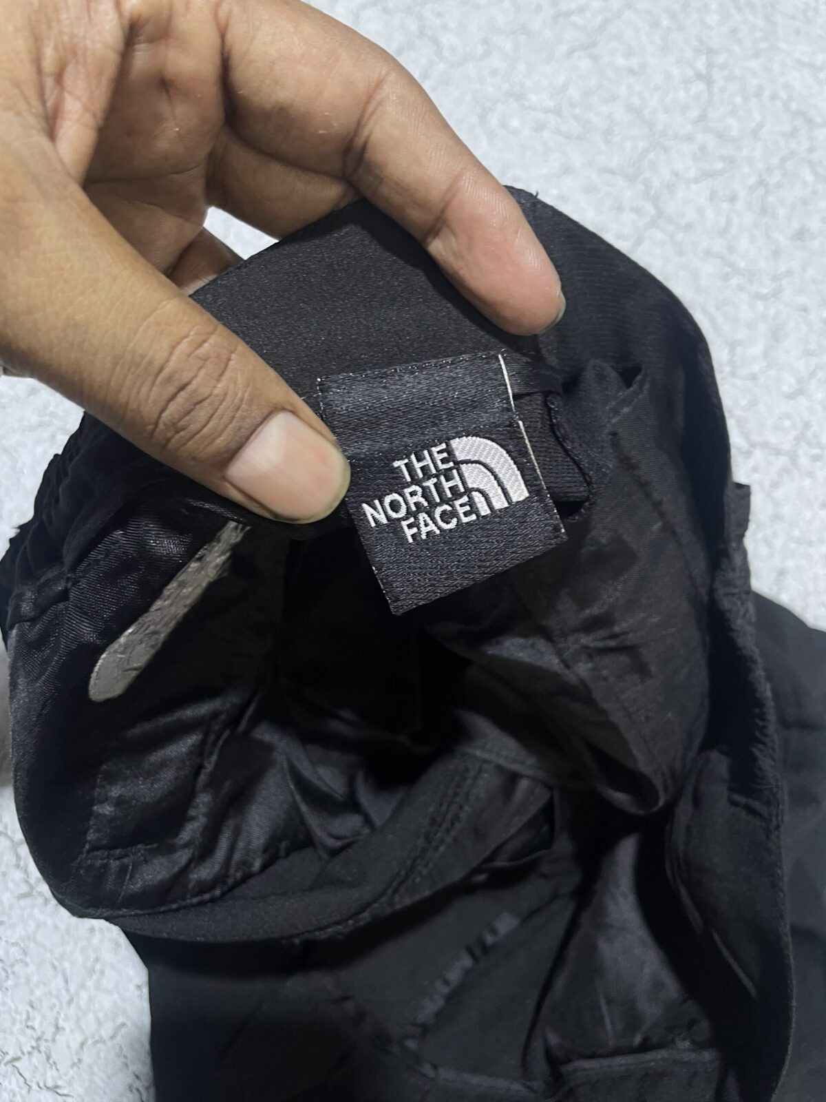 The North Face Black Track Pants detail view