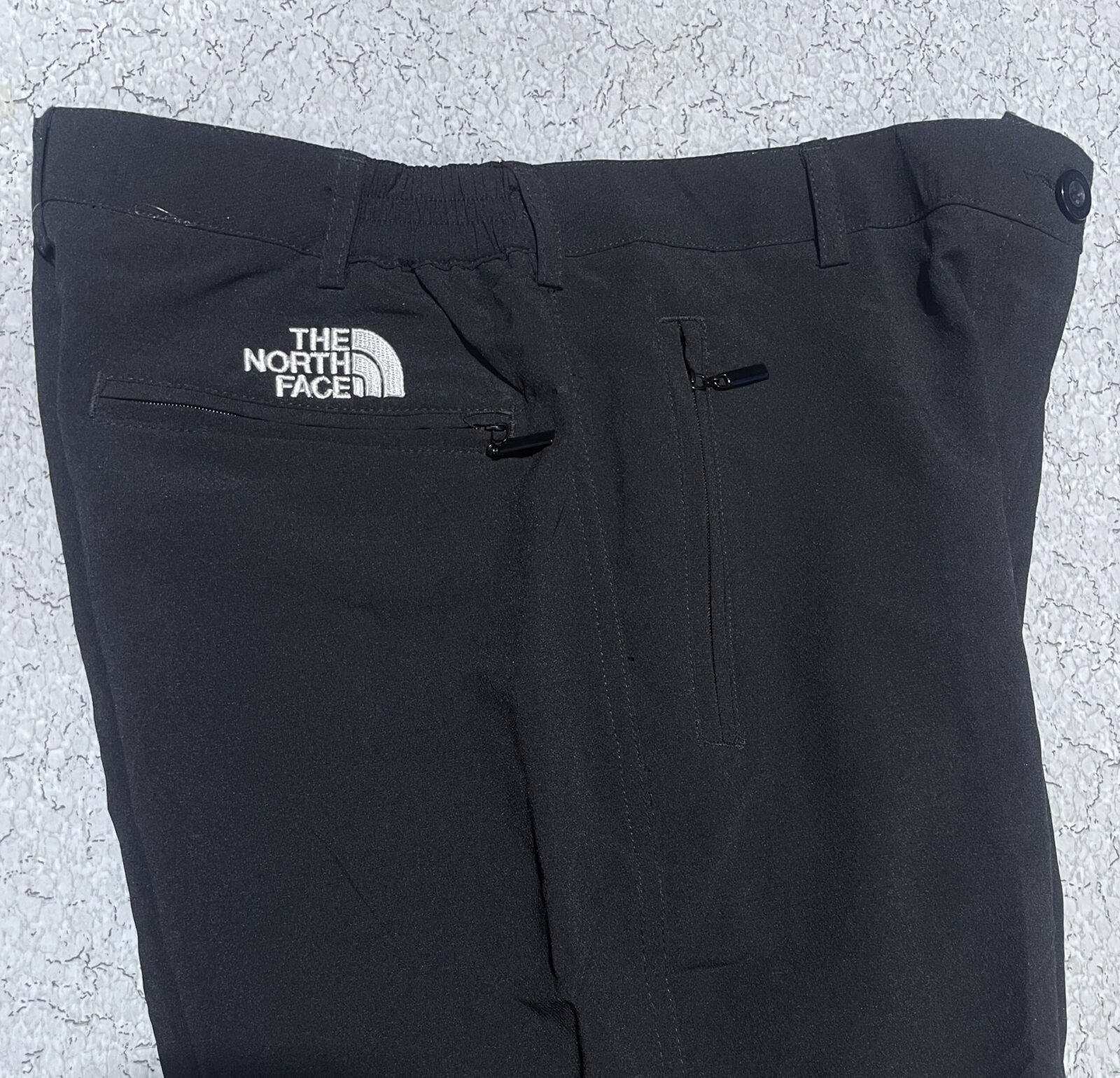 The North Face Black Track Pants back view