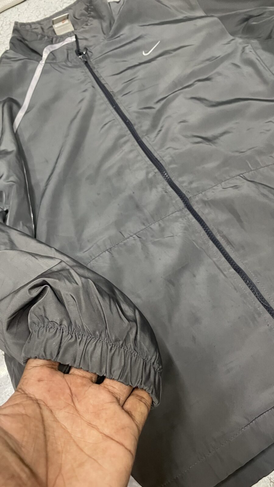 Nike Grey Windbreaker Jacket alternate view