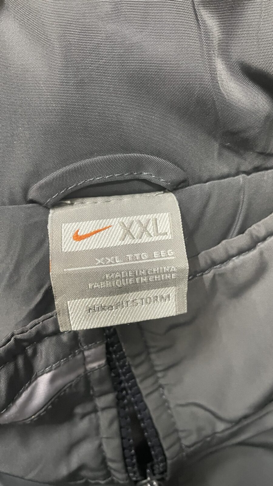 Nike Grey Windbreaker Jacket back view