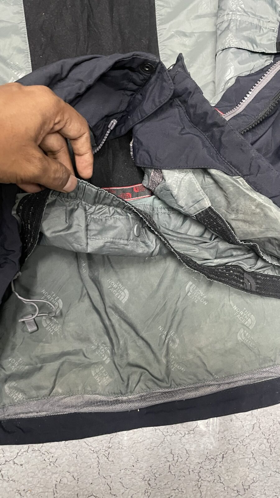 The North Face HyVent Black simple back view