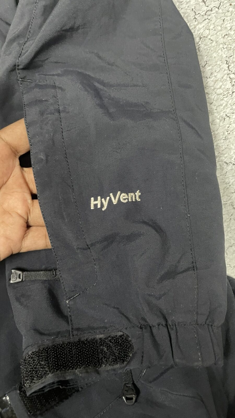 The North Face HyVent Black simple detail view
