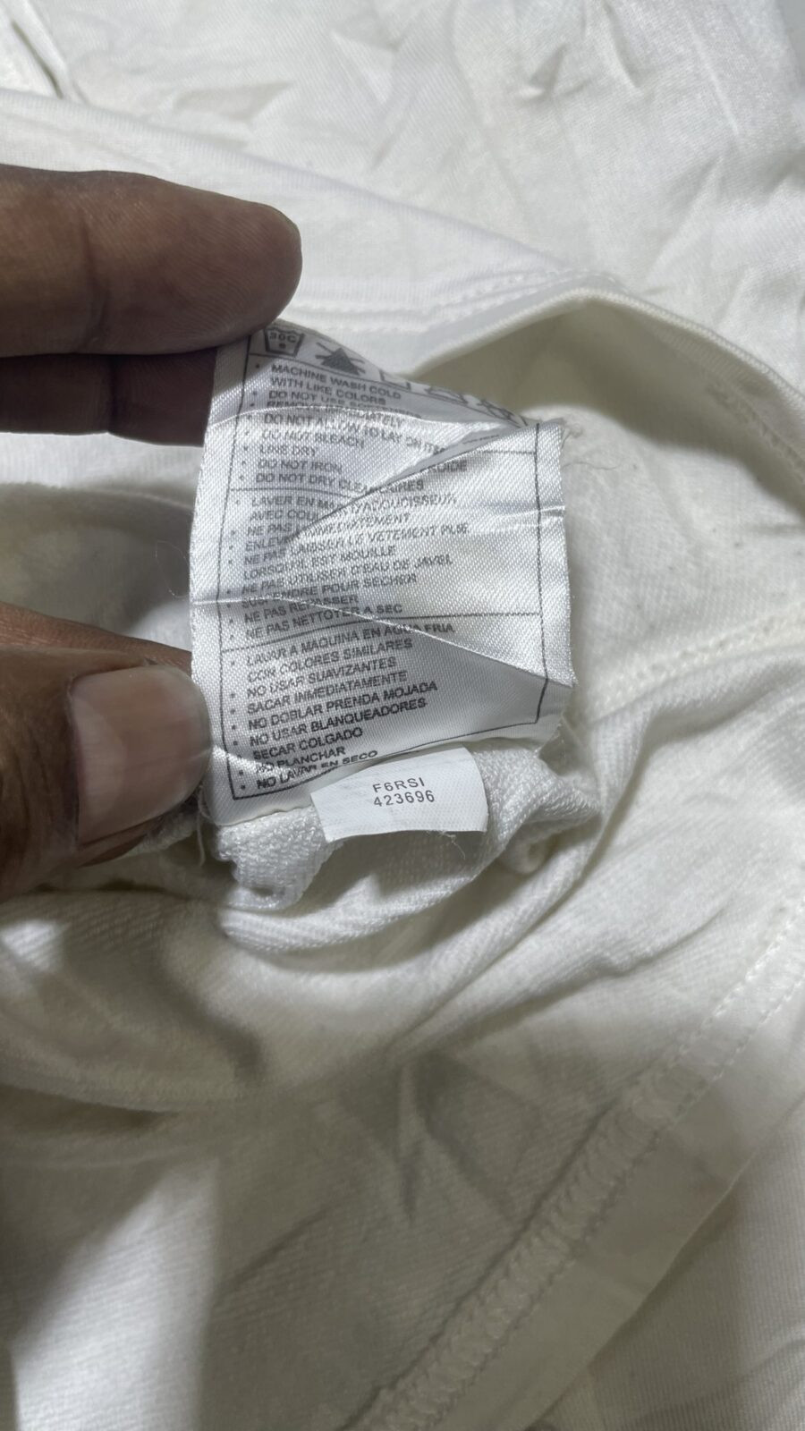 Nike White T-Shirt detail view