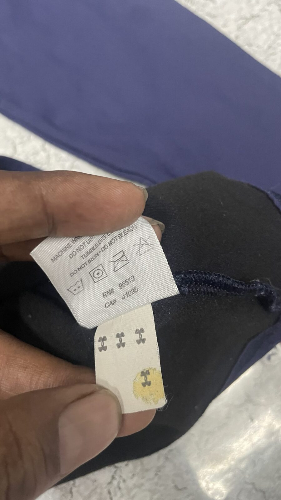 Under Armour Blue T-Shirt back view