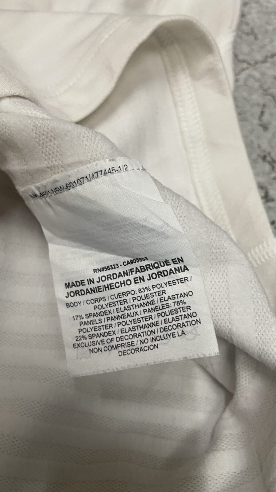 Nike White simple back view
