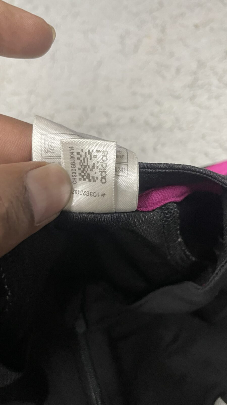 Adidas Black T-Shirt back view