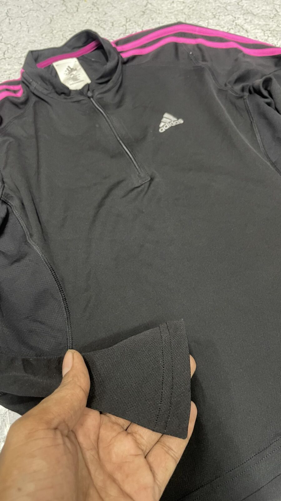 Adidas Black T-Shirt detail view