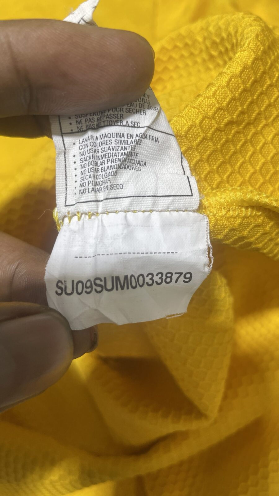 Nike Yellow T-Shirt back view